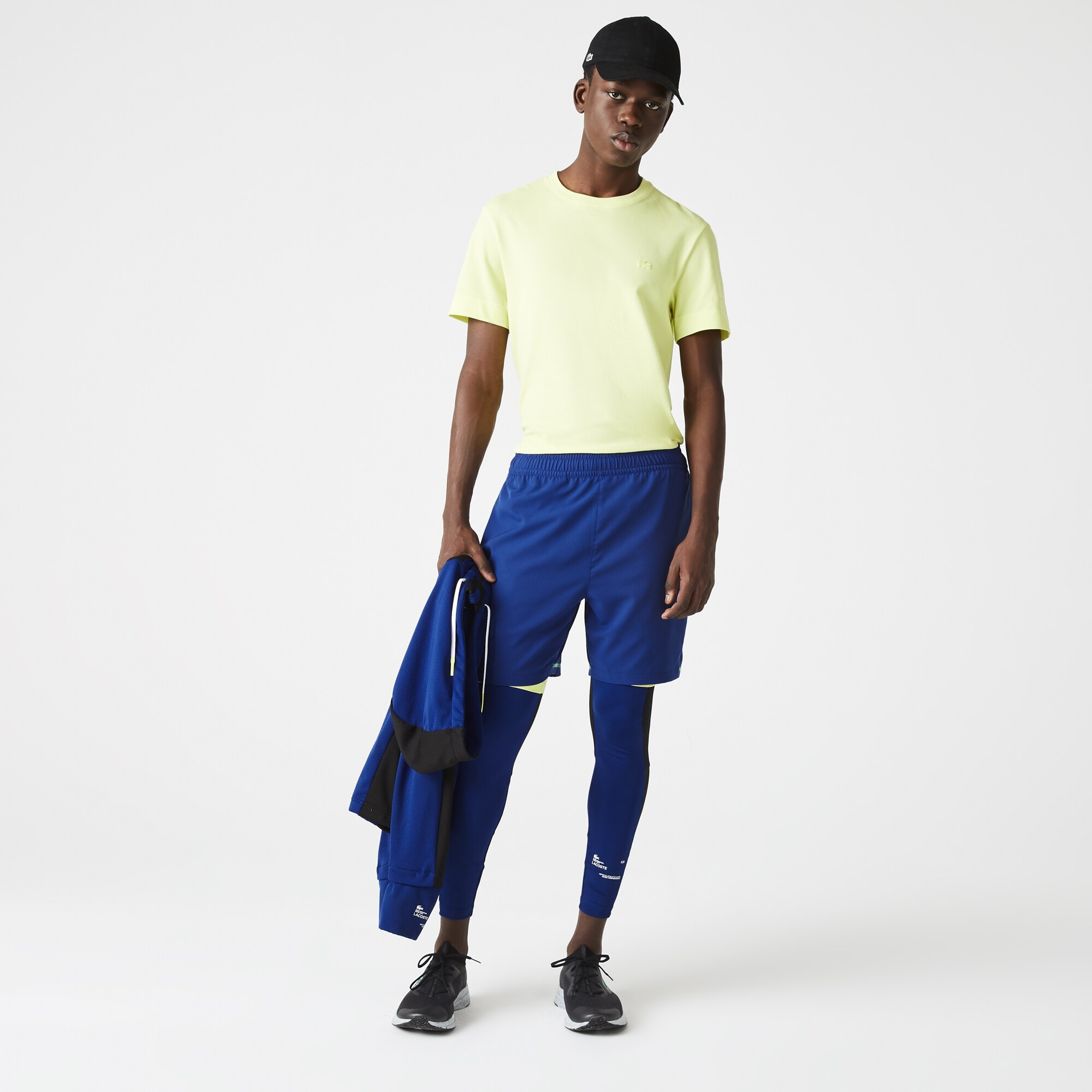 Lacoste SPORT Erkek Regular Fit Baskılı Lacivert Şort