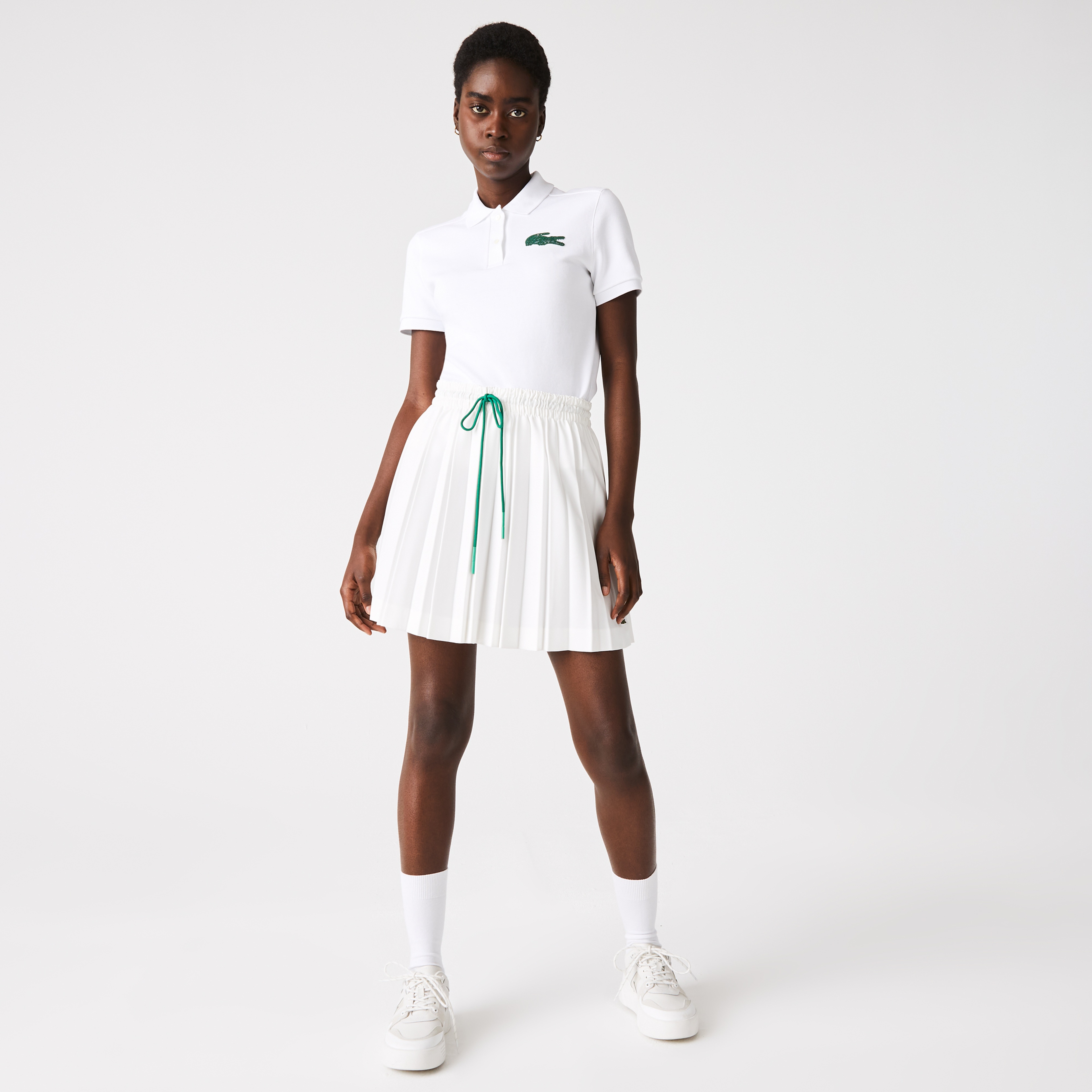 Lacoste Kadın Relaxed Fit Beyaz Polo