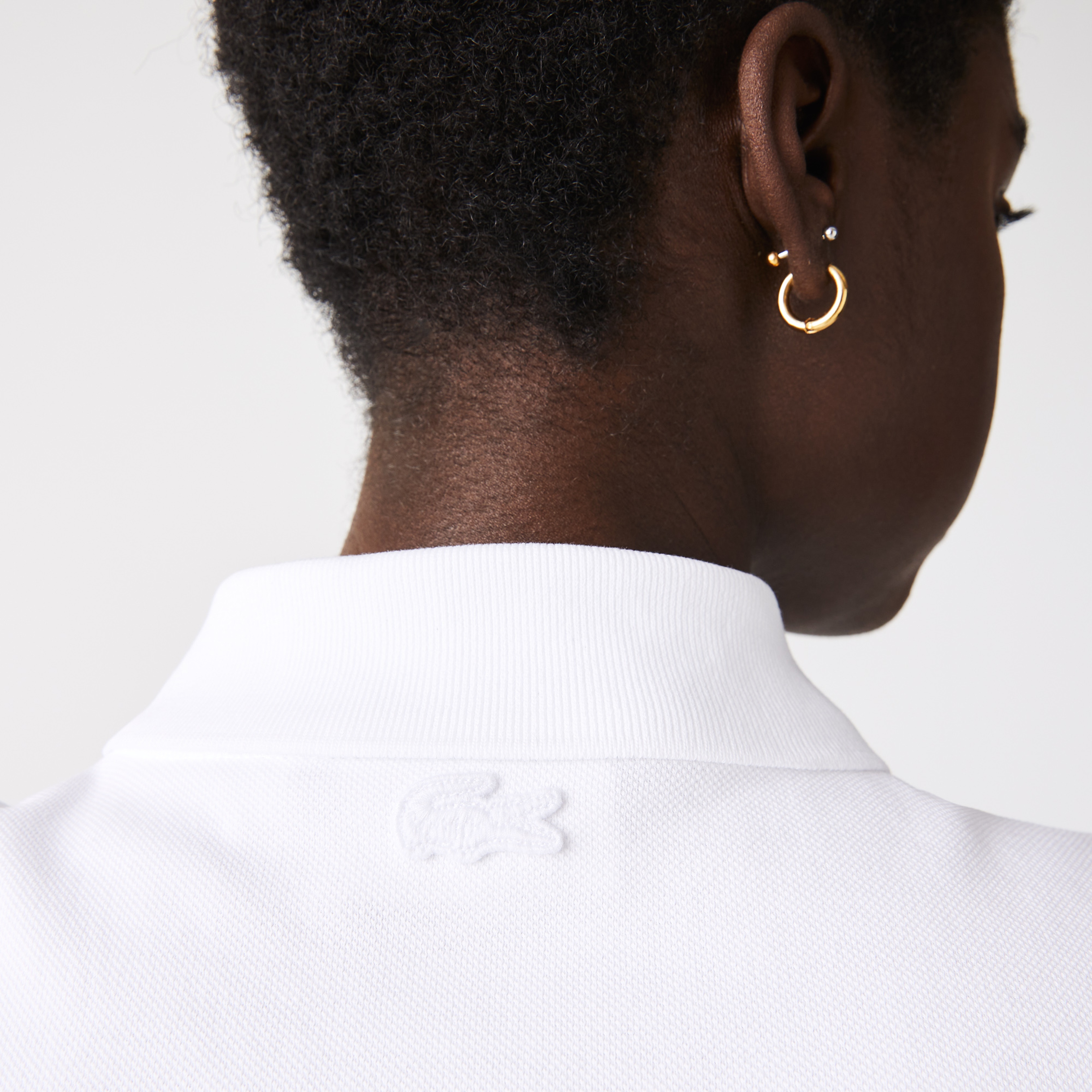 Lacoste Kadın Relaxed Fit Beyaz Polo
