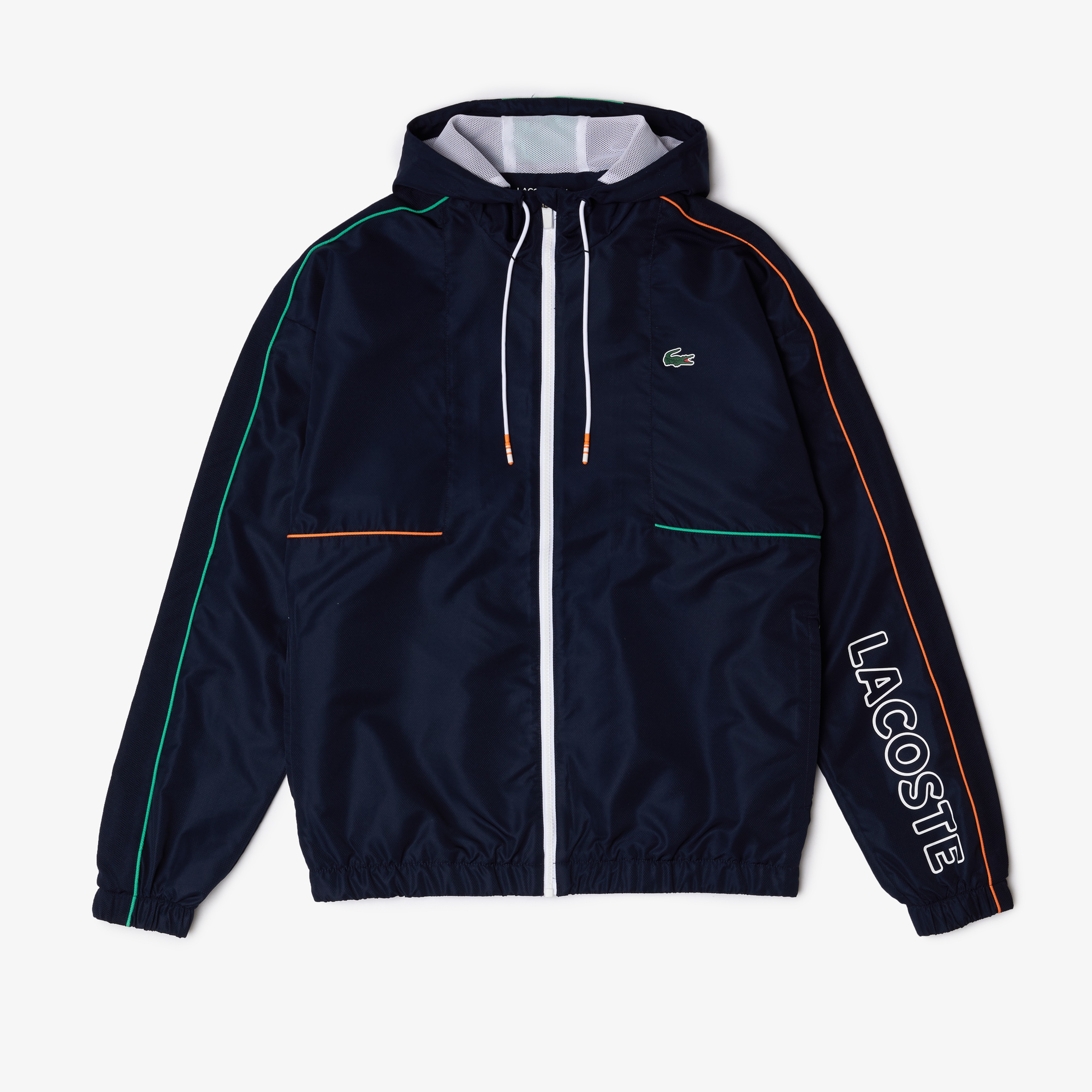 Lacoste SPORT Erkek Regular Fit Kapüşonlu Baskılı Lacivert Eşofman Takımı