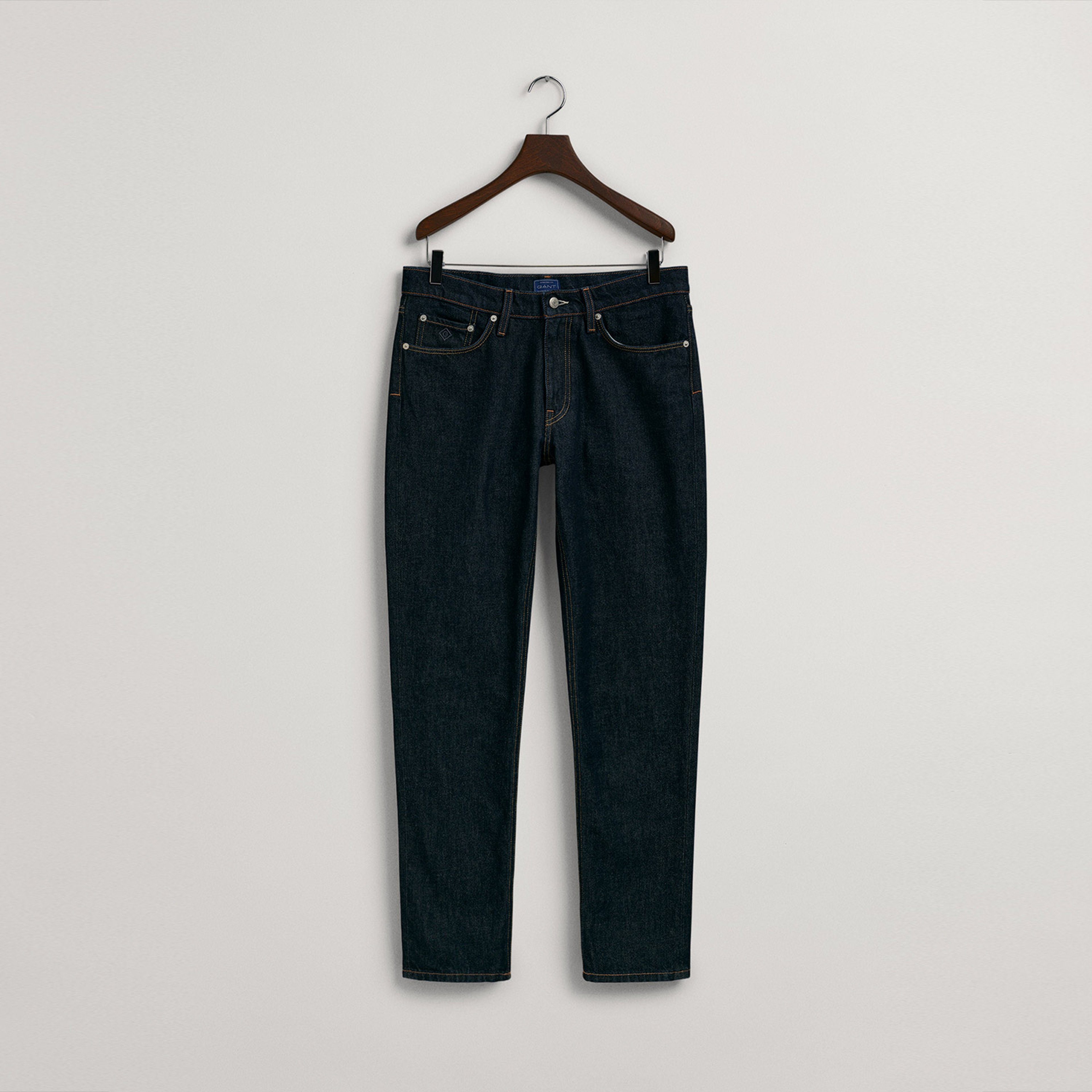 Gant Erkek Lacivert Slim Fit Hayes Jean Pantolon