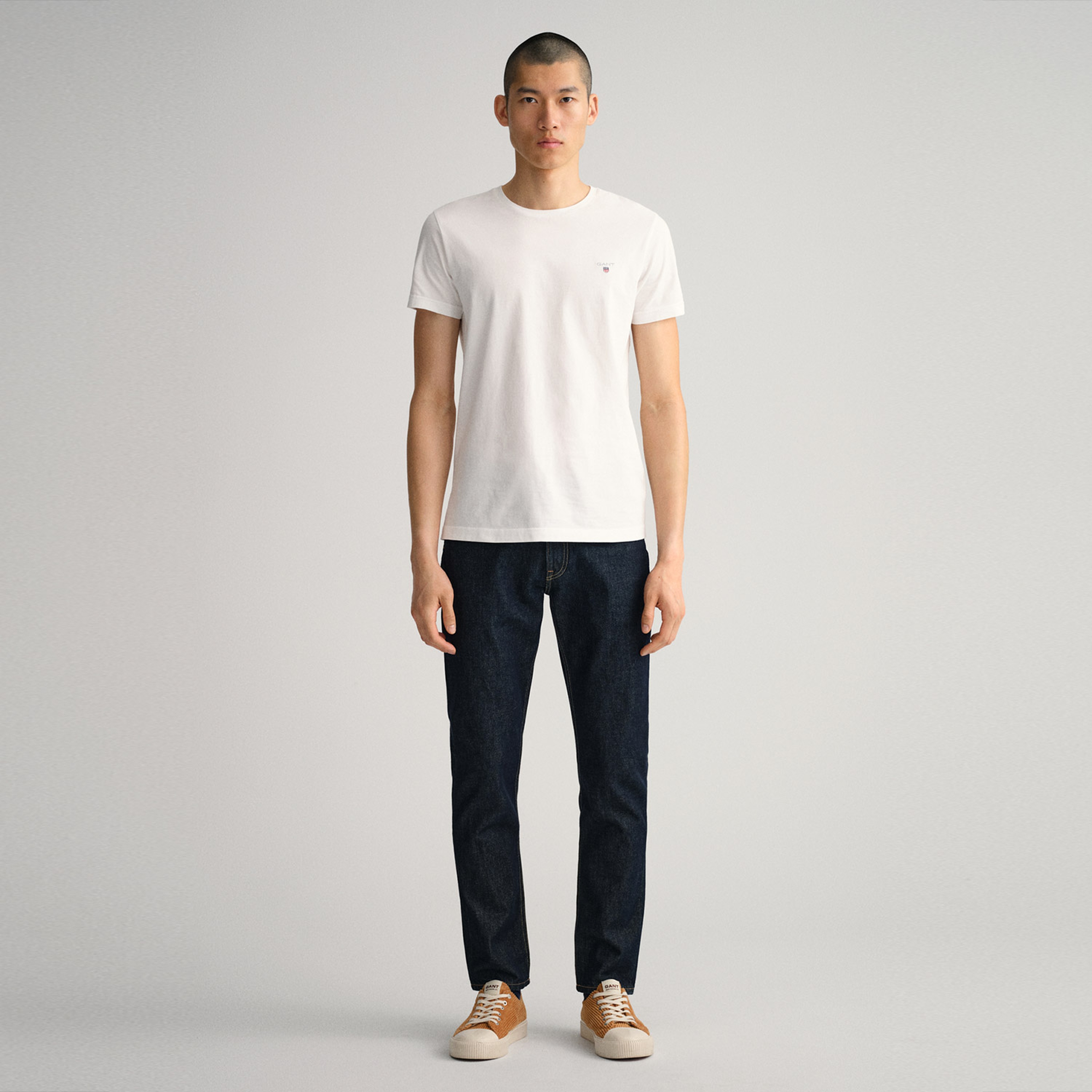 Gant Erkek Lacivert Slim Fit Hayes Jean Pantolon