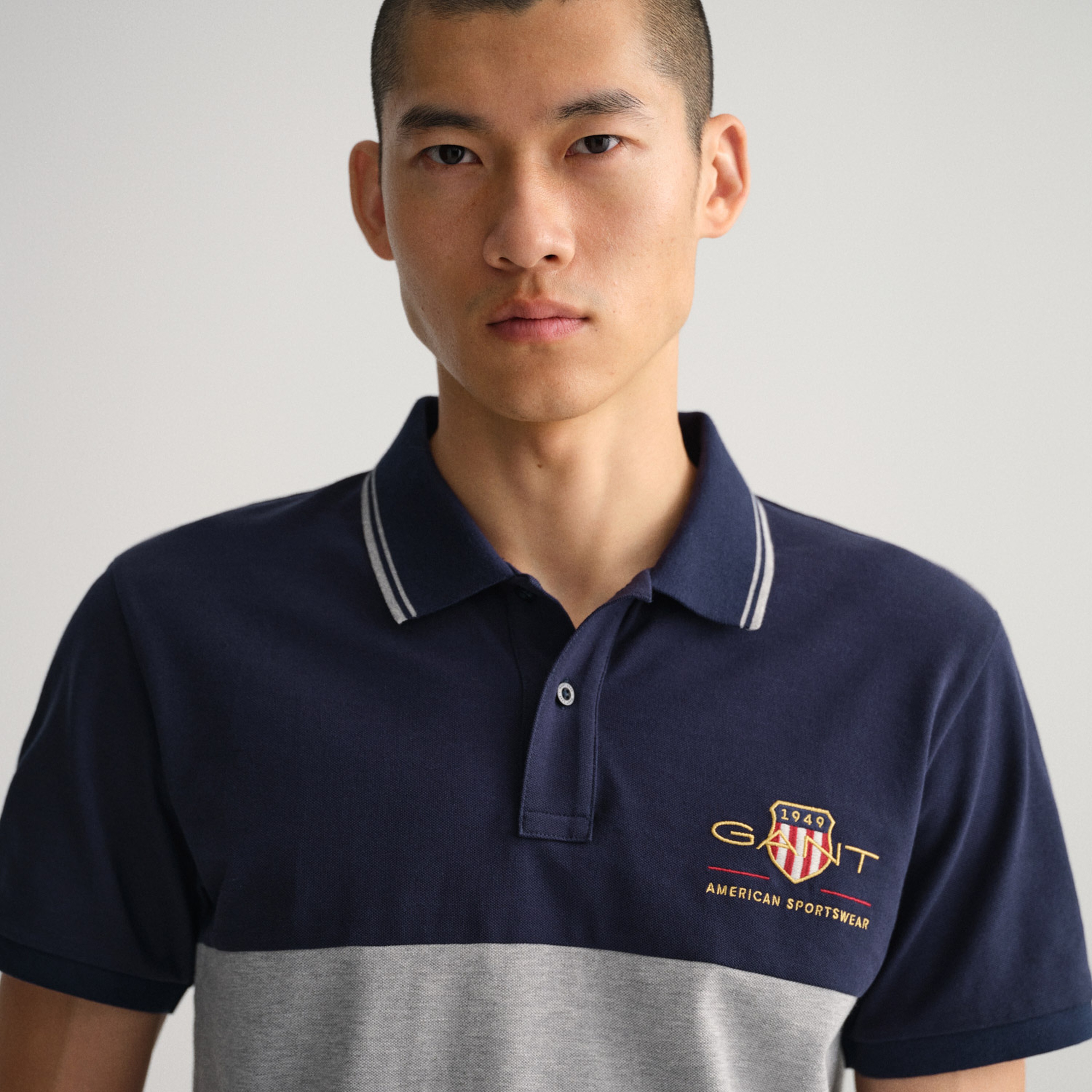 Gant Erkek Lacivert Regular Fit Logolu Polo
