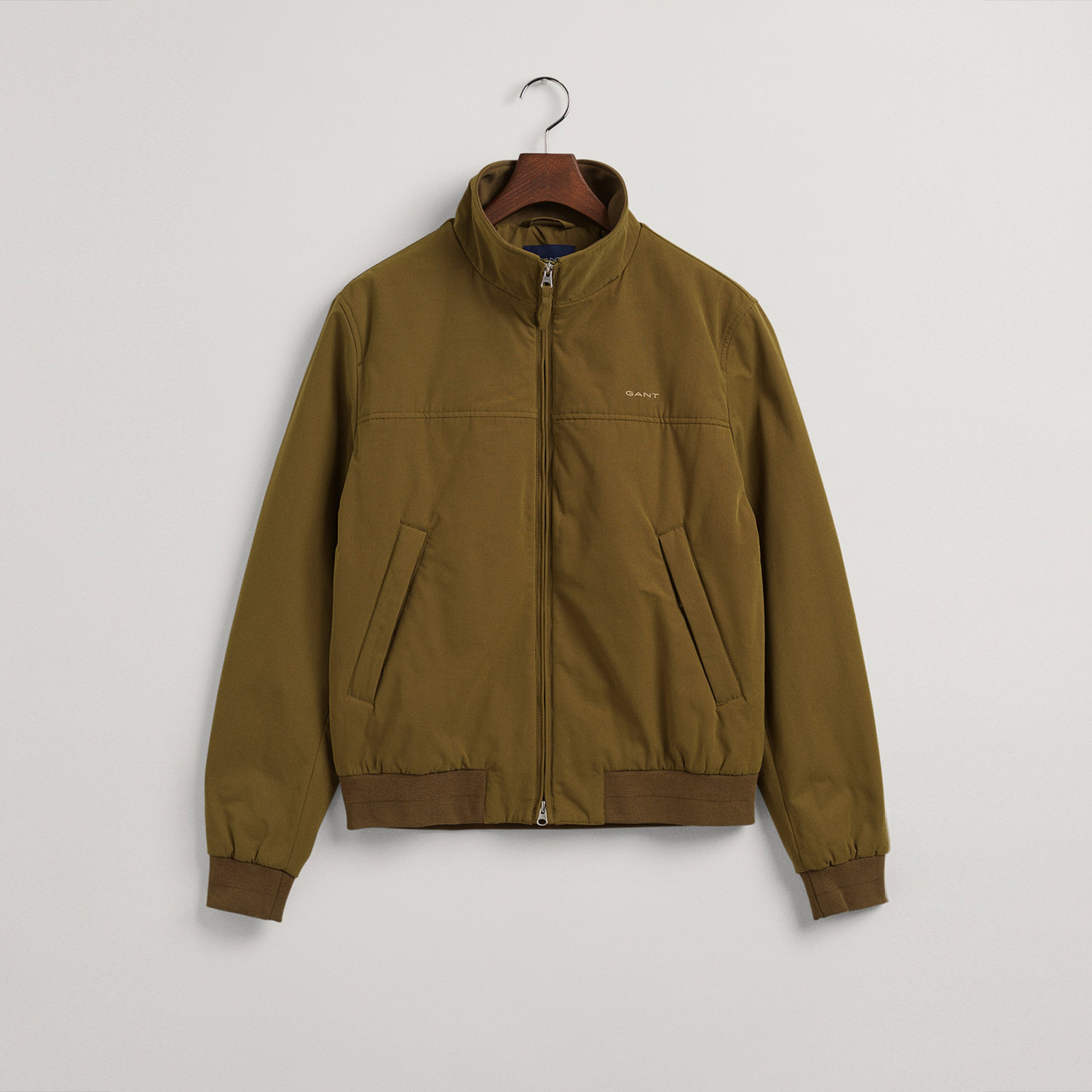 Gant Erkek Yeşil Regular Fit Fermuarlı Mont