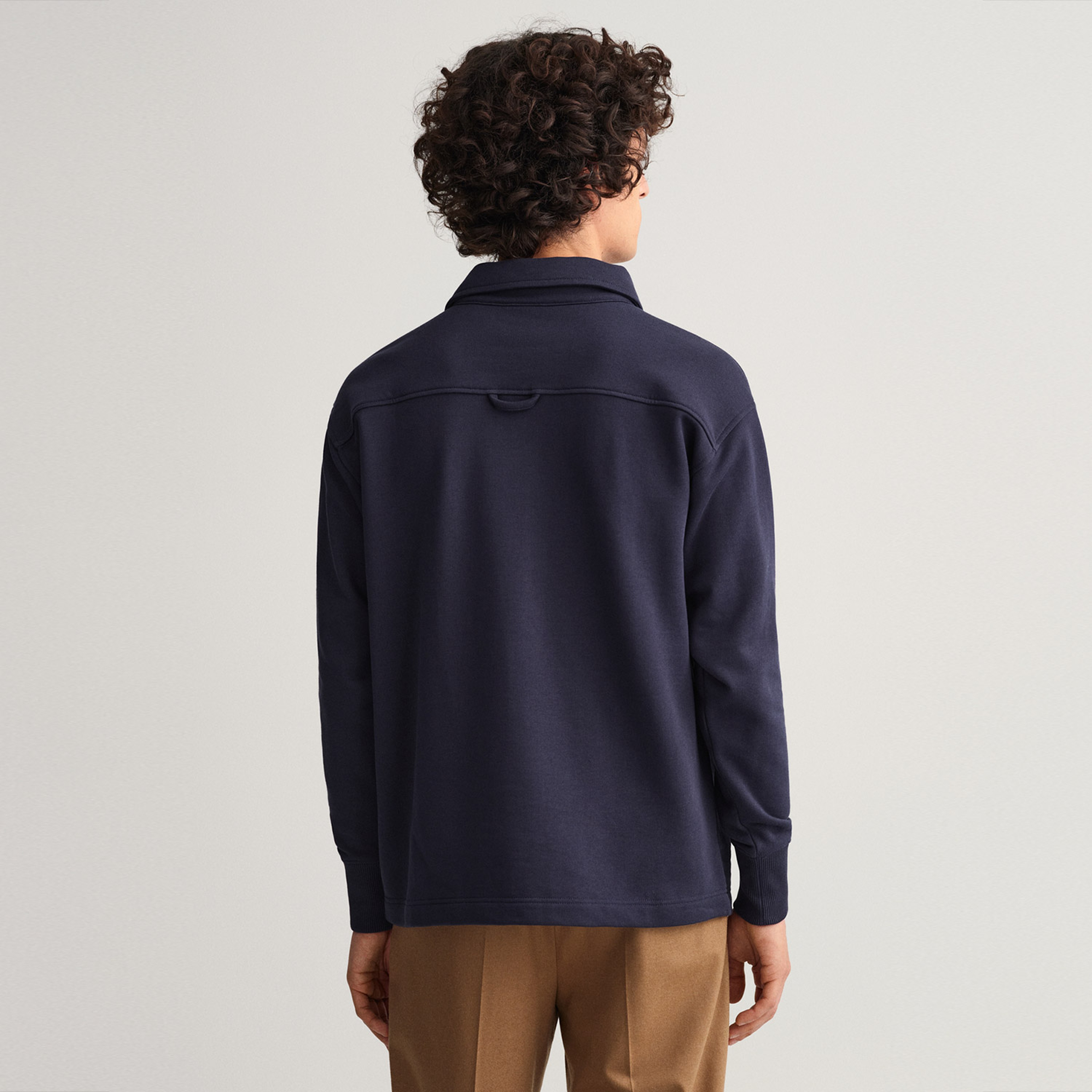 Gant Erkek Lacivert Relaxed Fit Rugby