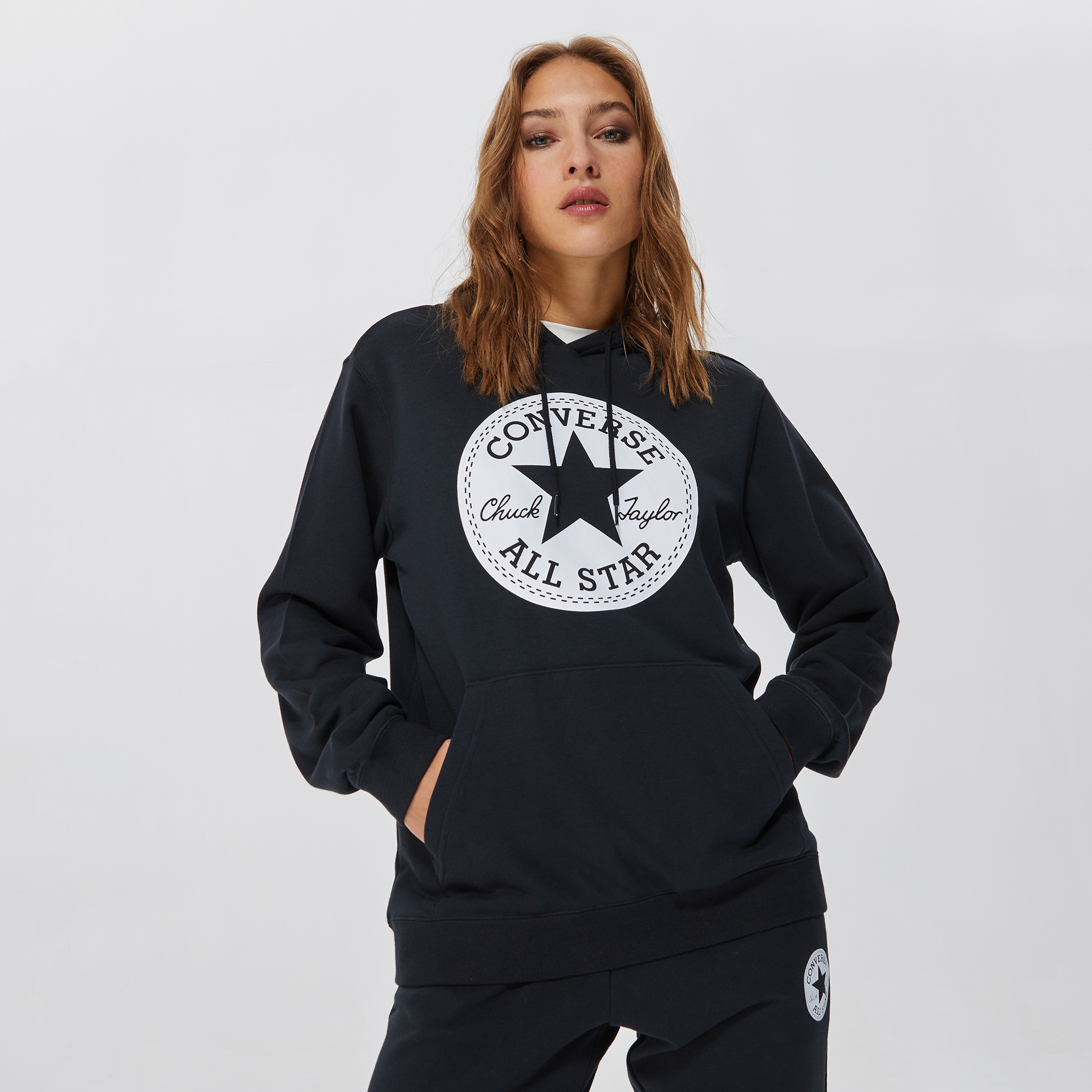 Converse Go-To Chuck Taylor Patch Unisex Siyah Sweatshirt