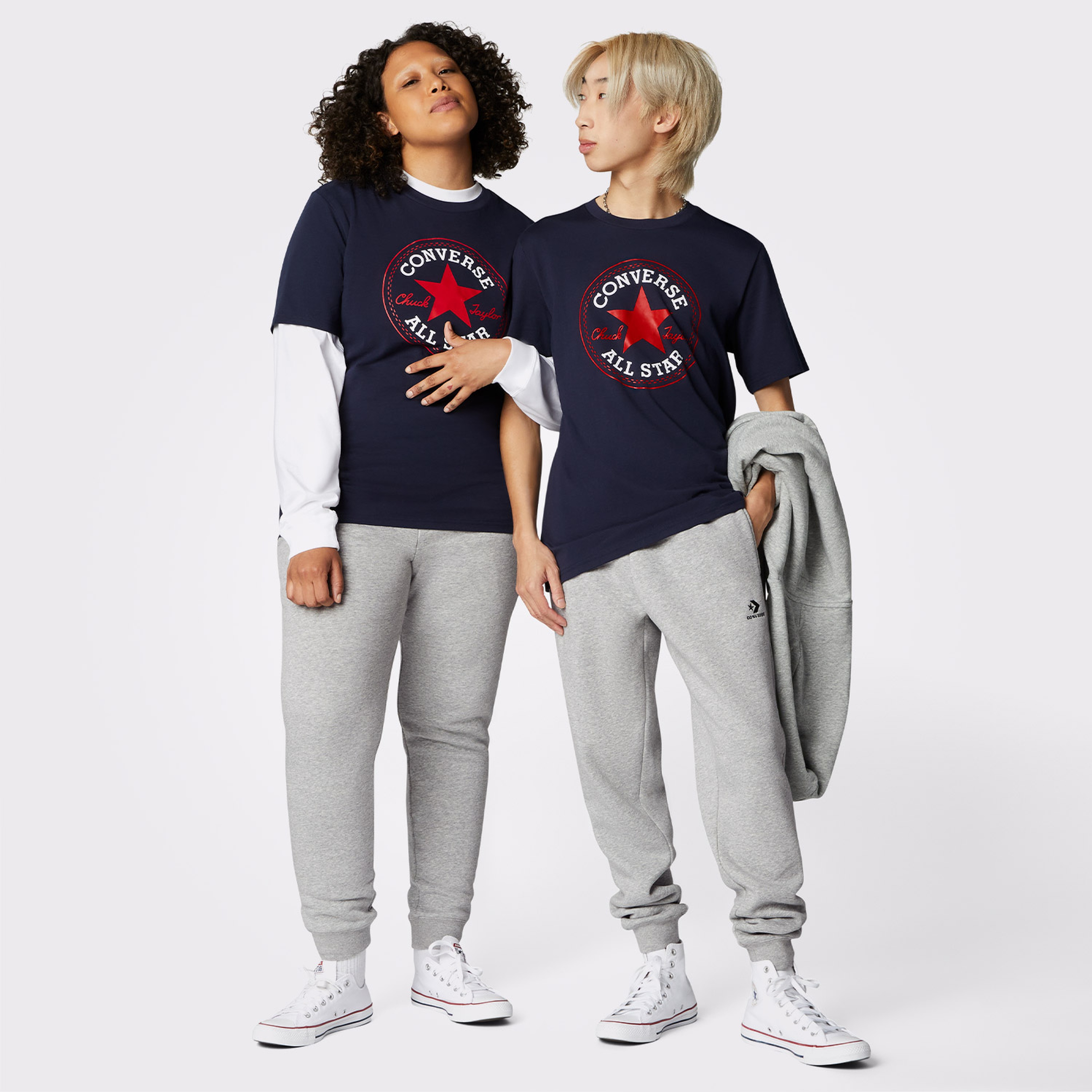 Converse Go-To Chuck Taylor Classic Unisex Lacivert T-Shirt