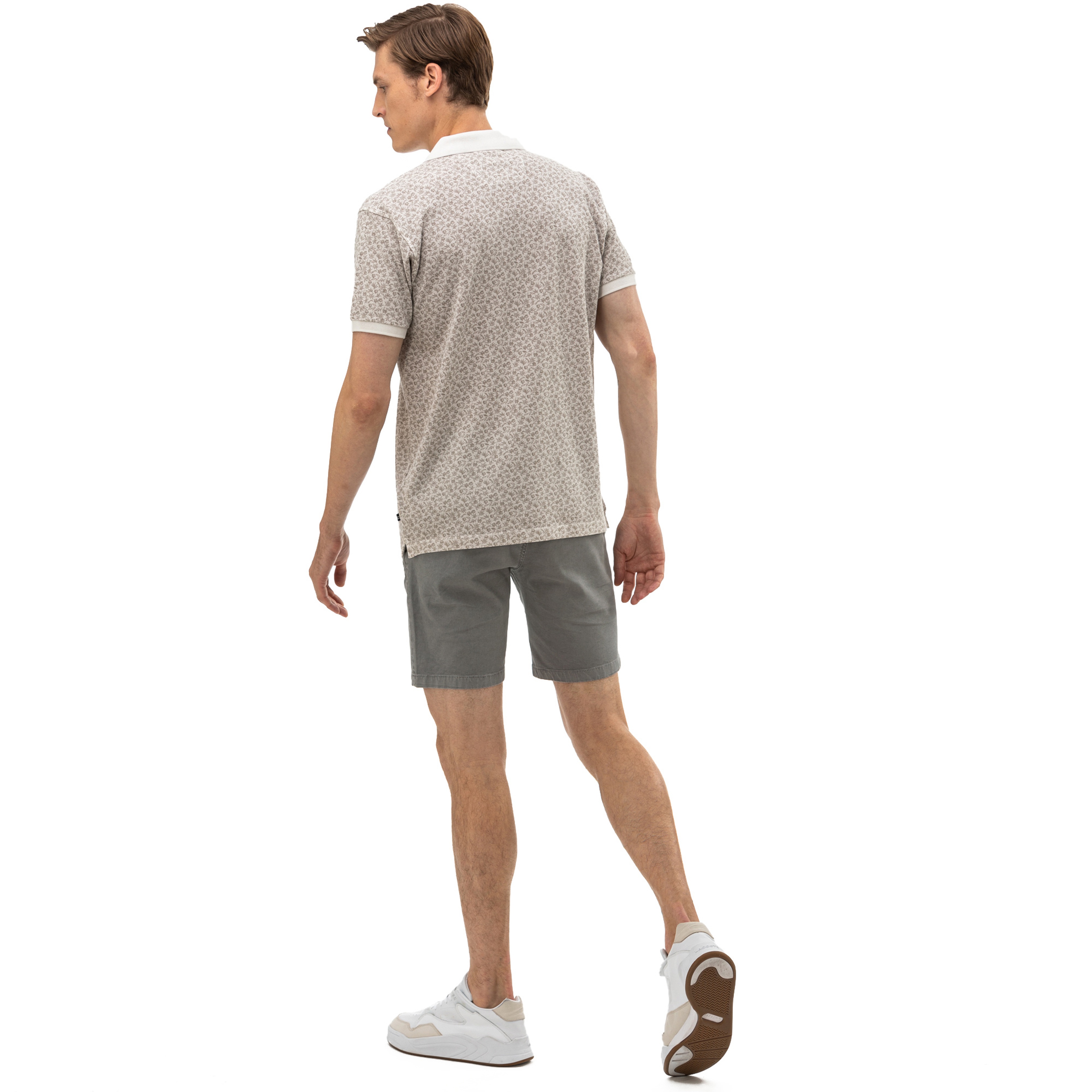 NAUTICA ERKEK SLIM FIT GRİ BERMUDA ŞORT