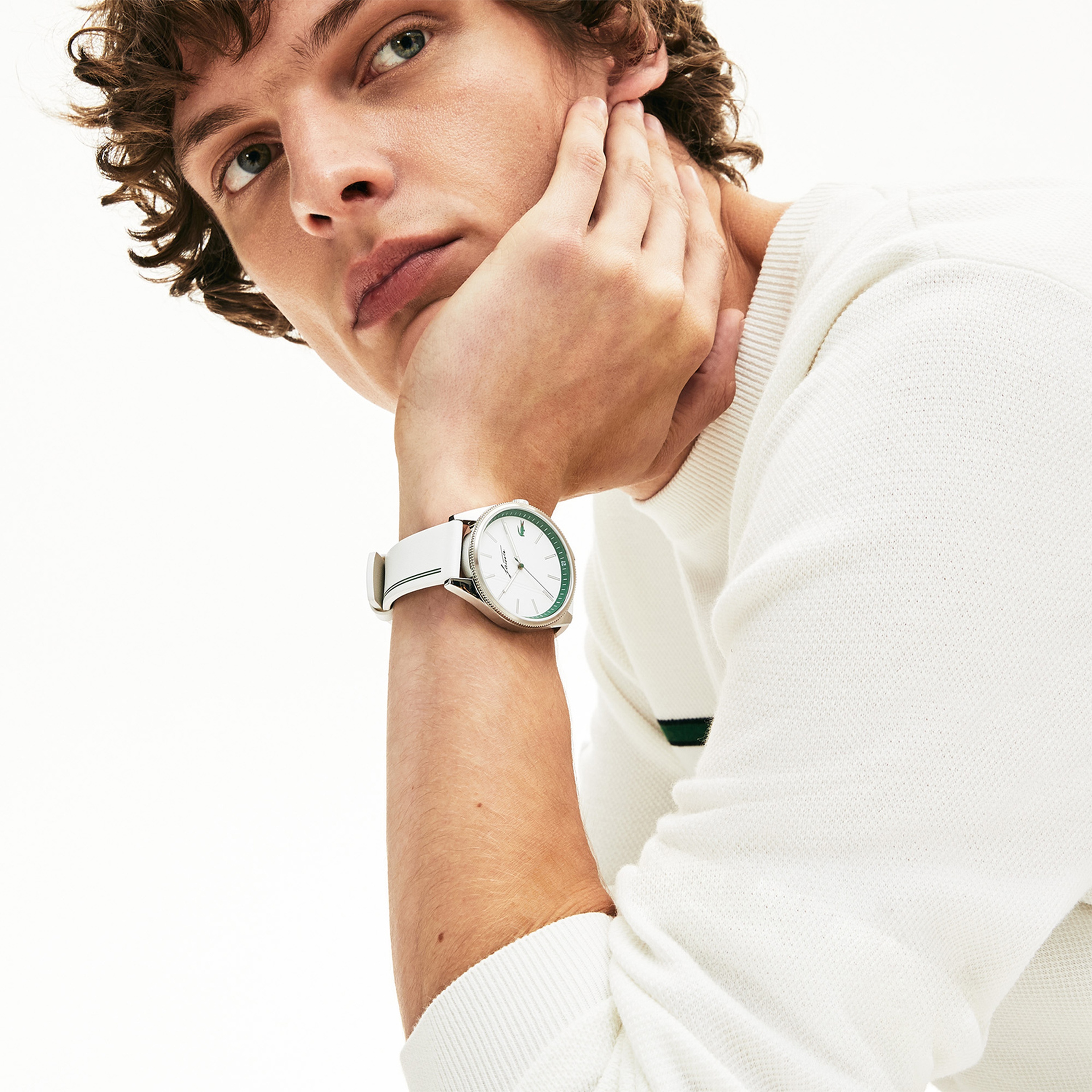 Lacoste Erkek Beyaz Saat