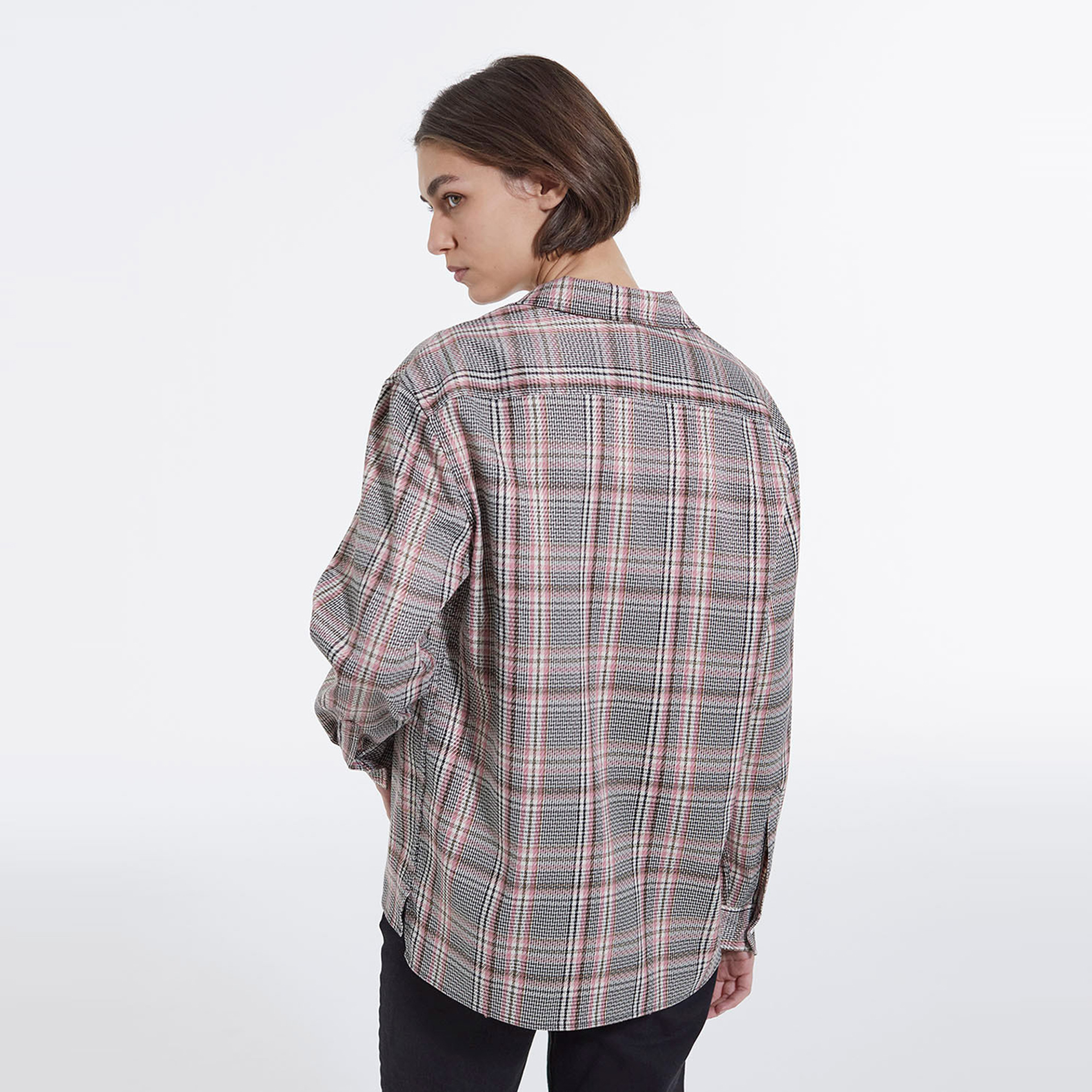 KADIN EKOSELİ GRİ GÖMLEK