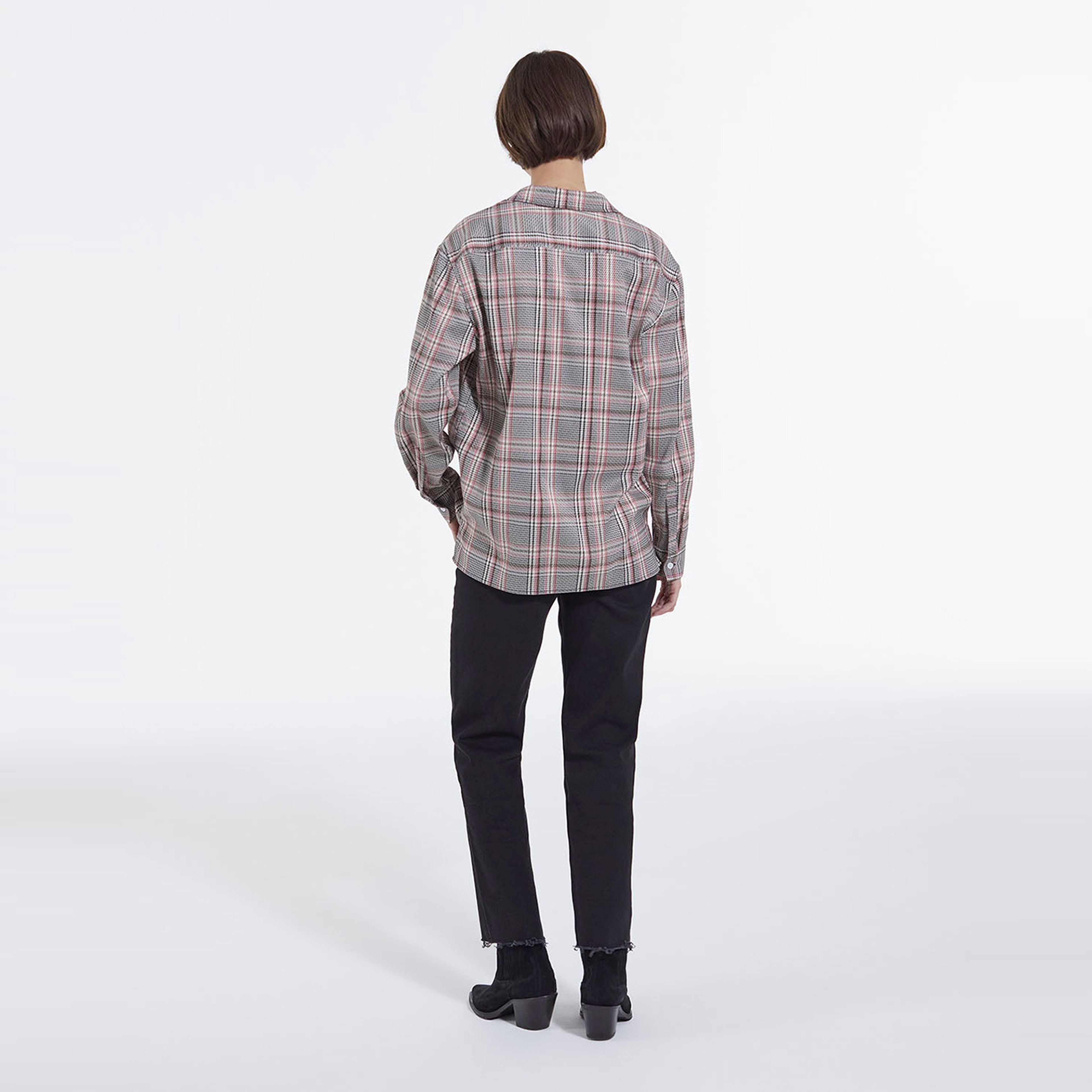 KADIN EKOSELİ GRİ GÖMLEK