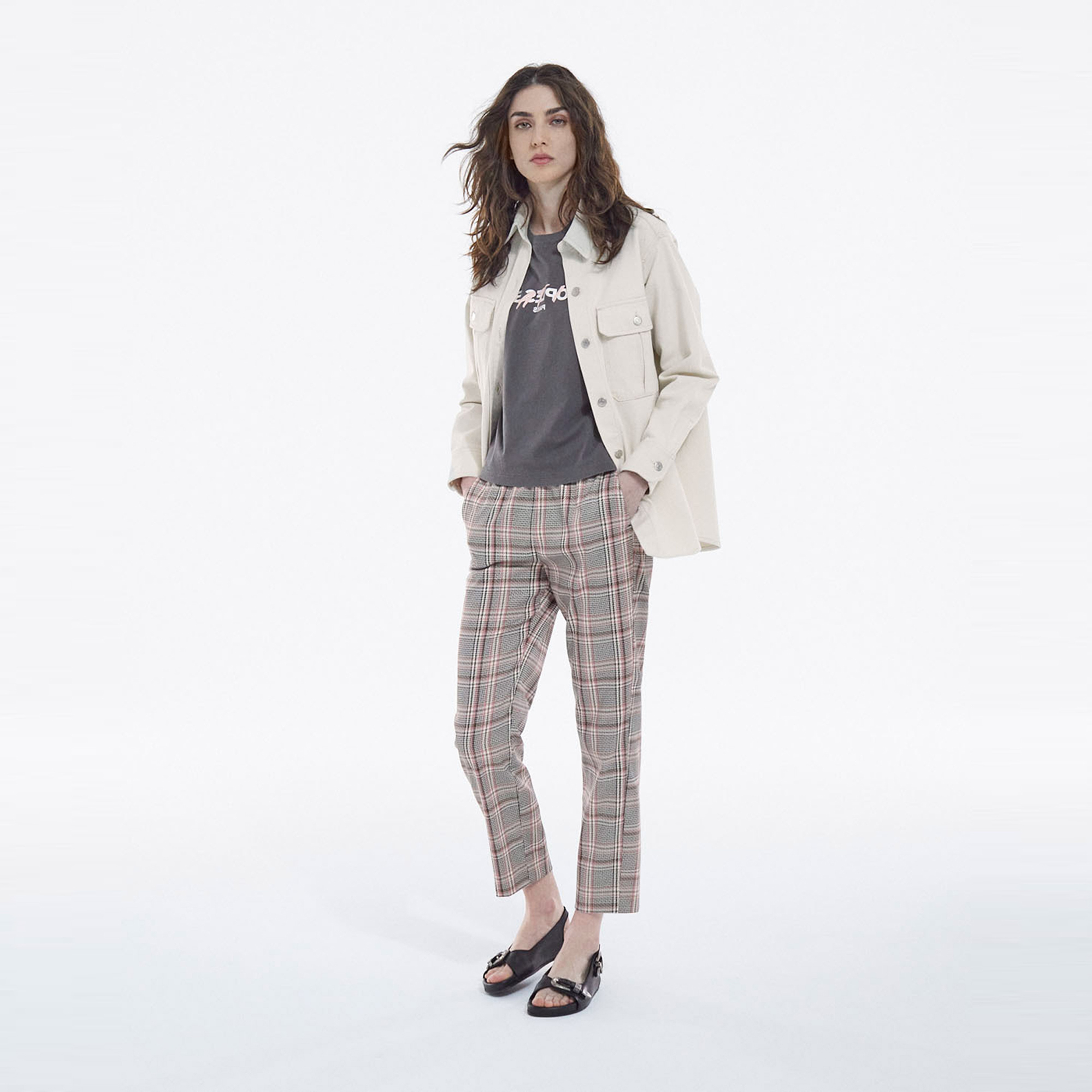 KADIN EKOSELİ GRİ PANTOLON