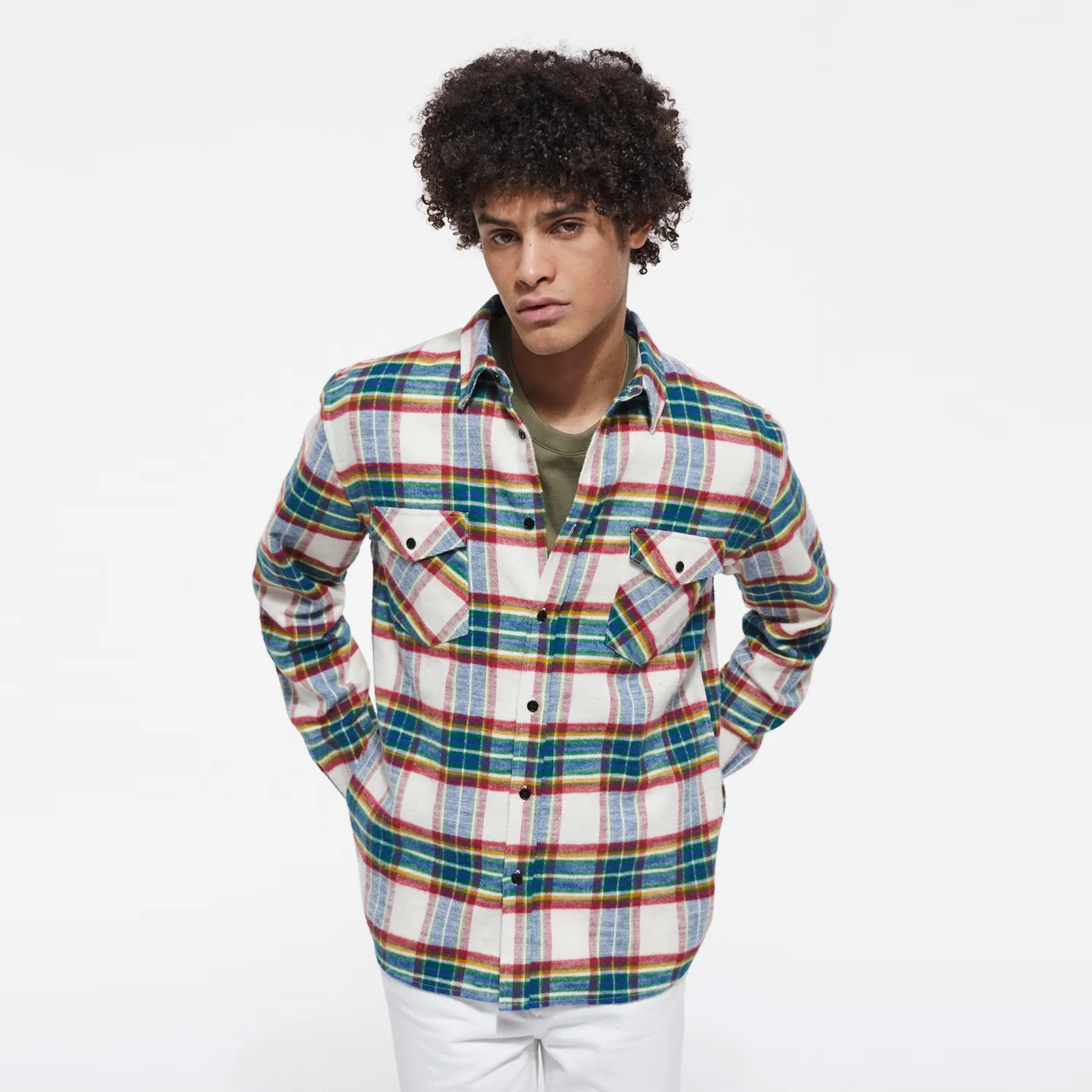 ERKEK EKOSELİ KREM GÖMLEK