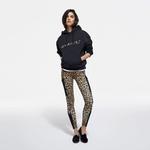 KADIN BASKILI SİYAH SWEATSHIRT