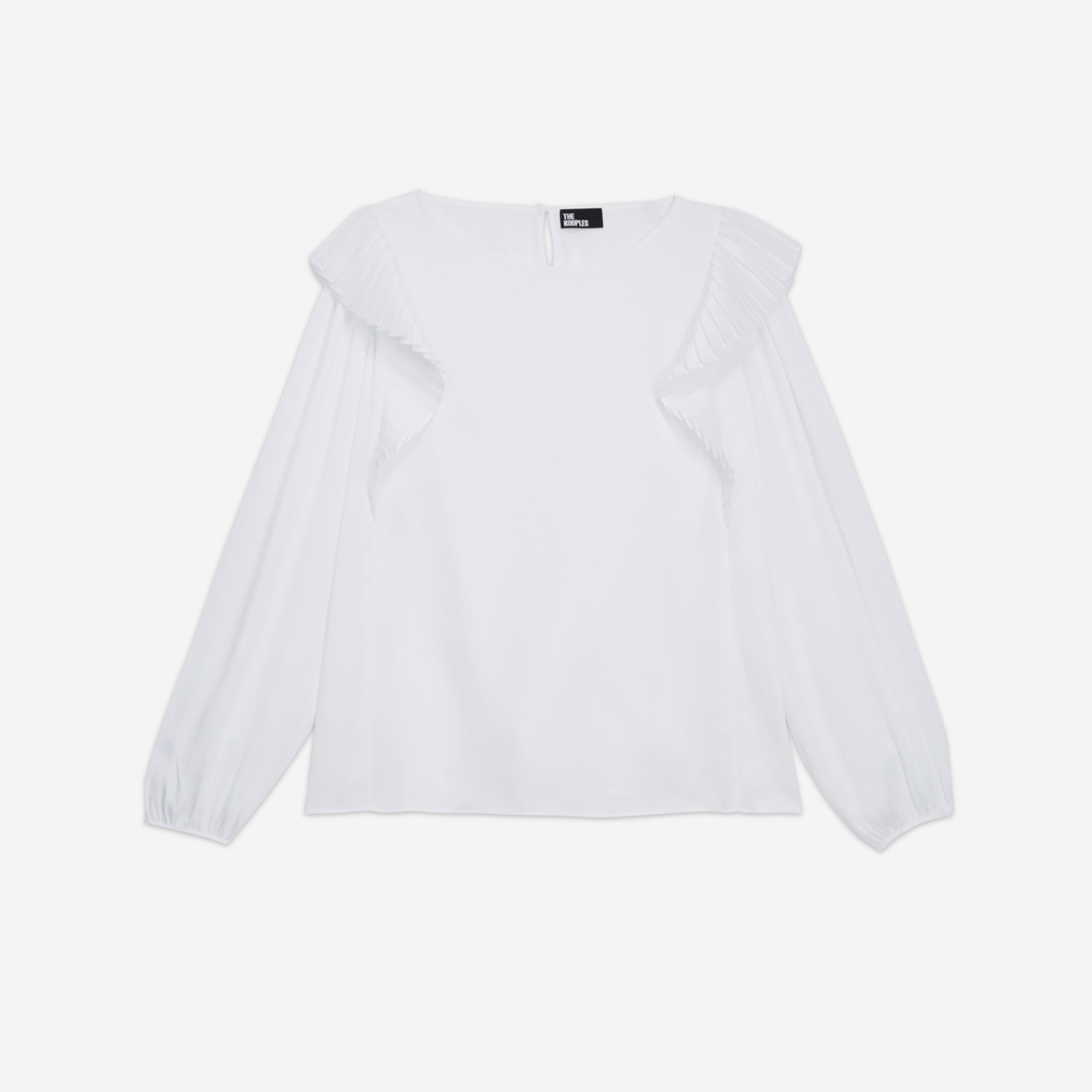 The Kooples Fırfır Detaylı Kadın Beyaz Bluz