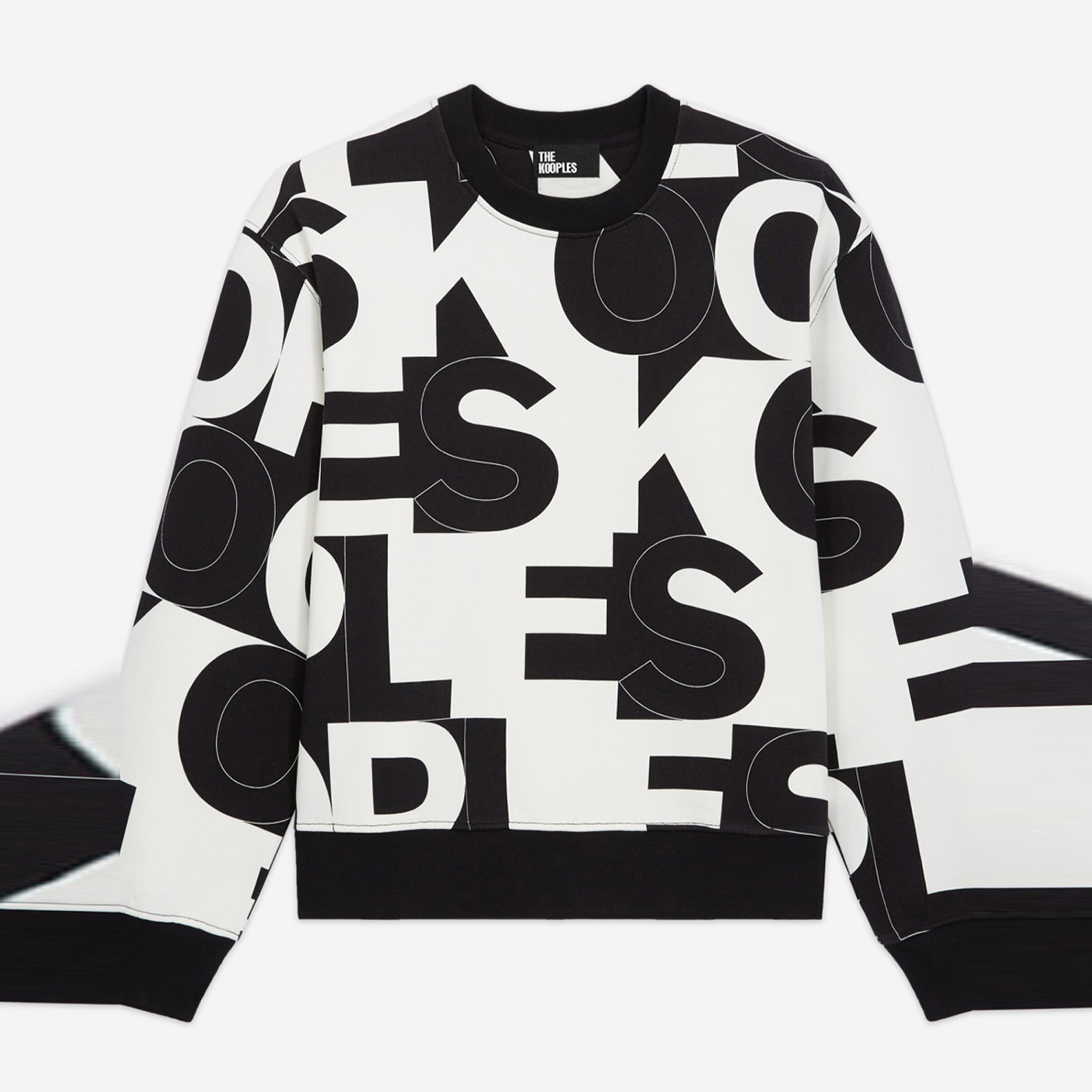 The Kooples Logomania Kadın Siyah Sweatshirt