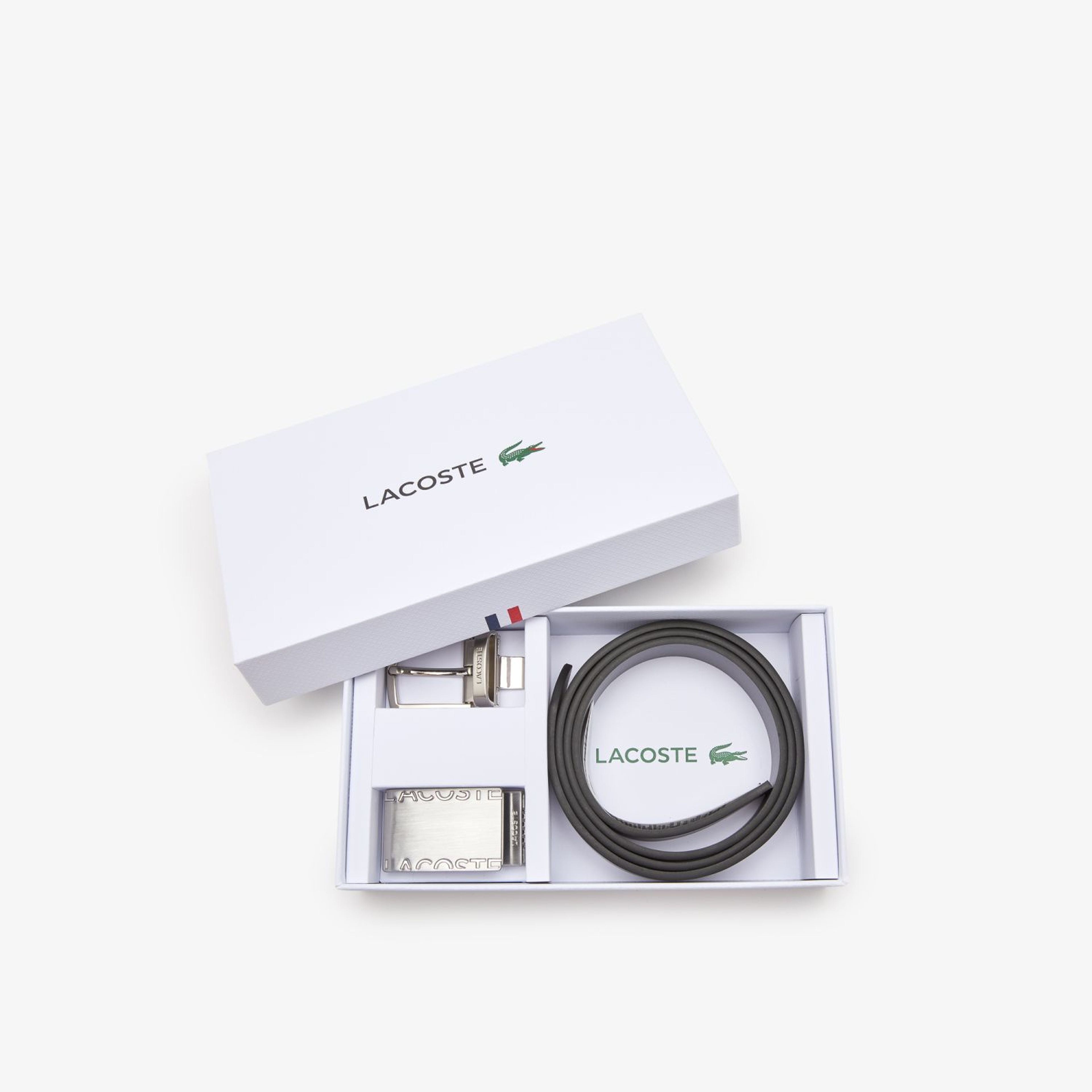 Lacoste Elegance Erkek Deri Siyah Kemer
