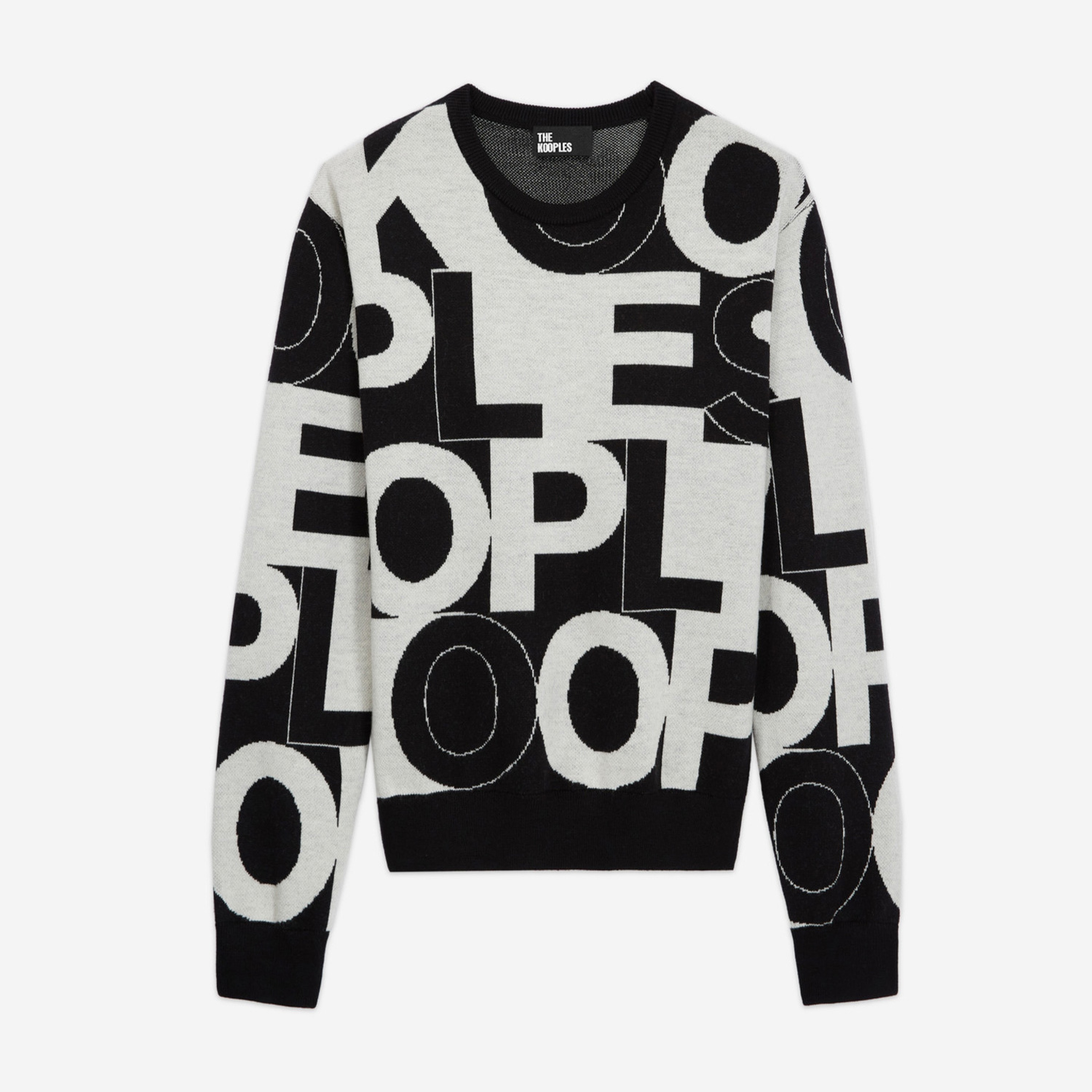 The Kooples Logomania Kadın Siyah Kazak