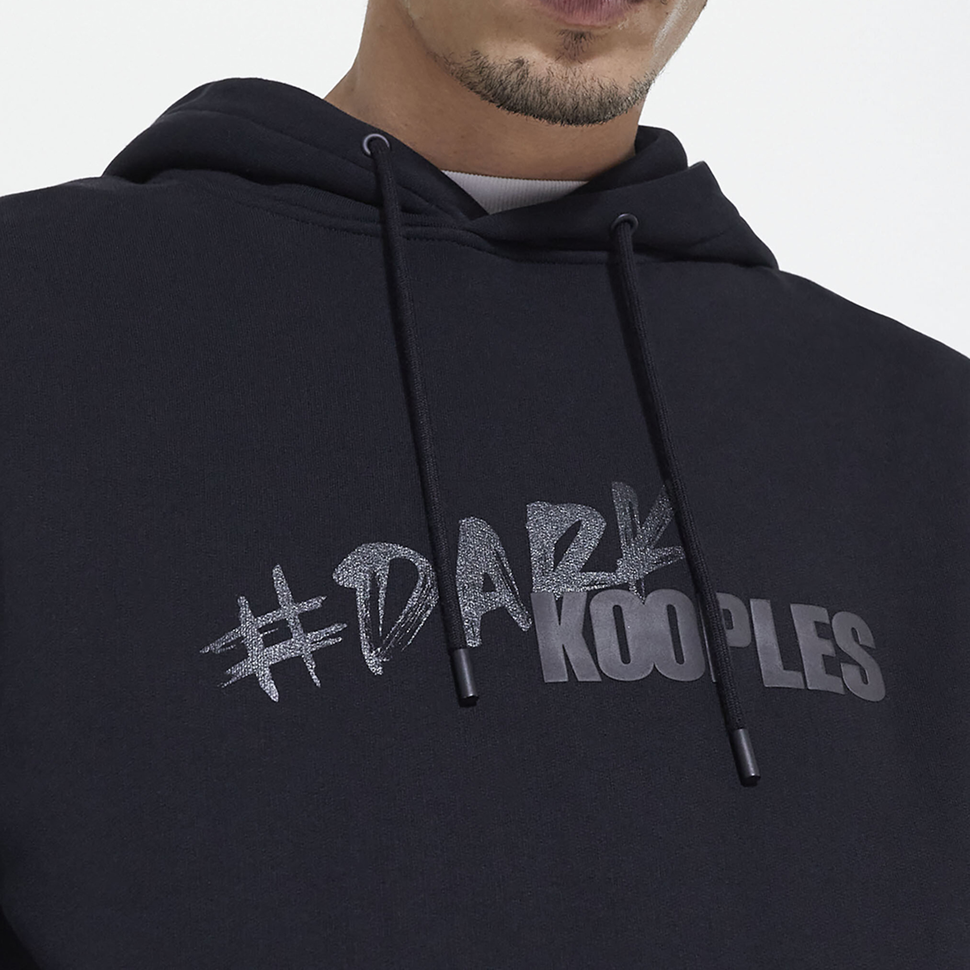 ERKEK BASKILI SİYAH SWEATSHIRT