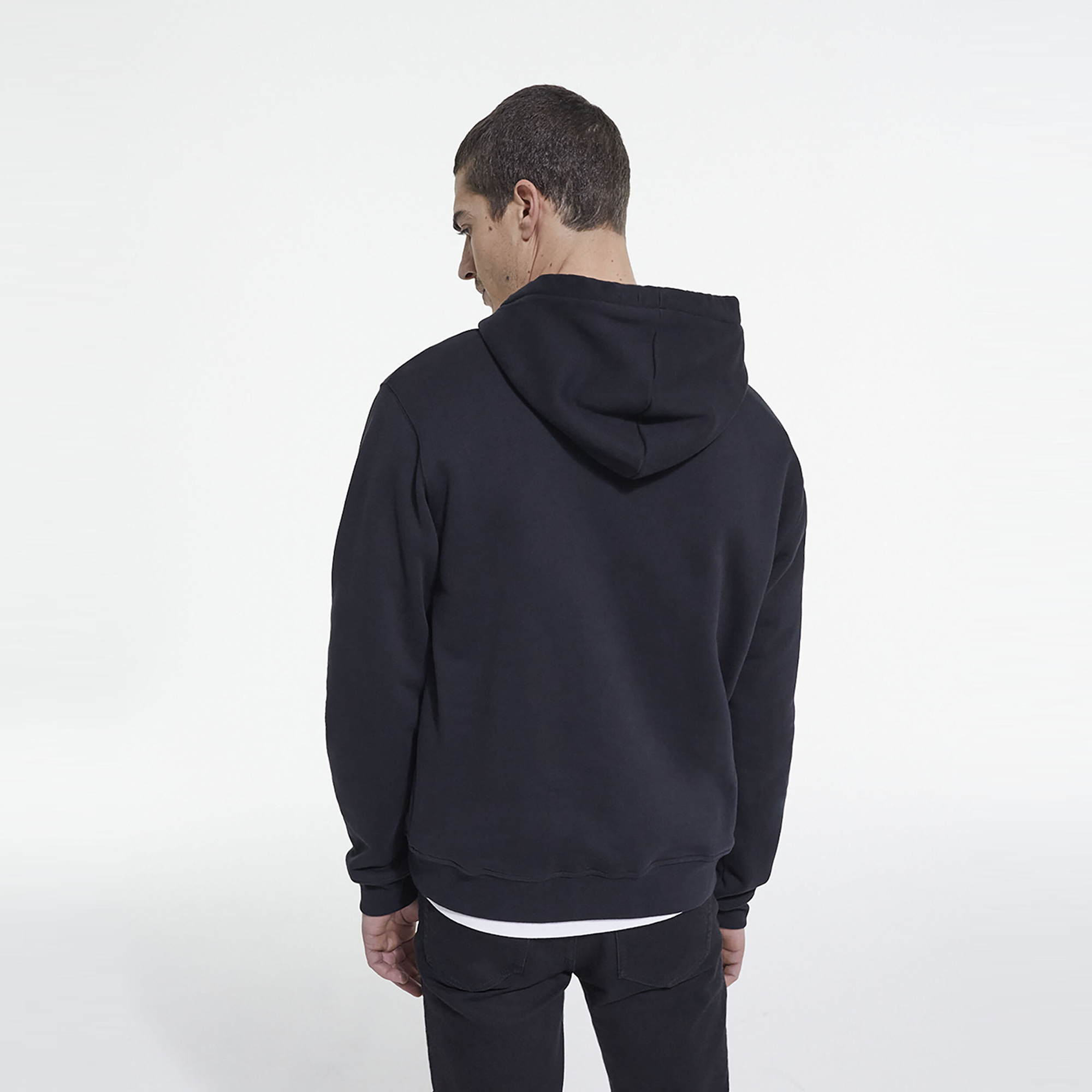 ERKEK BASKILI SİYAH SWEATSHIRT