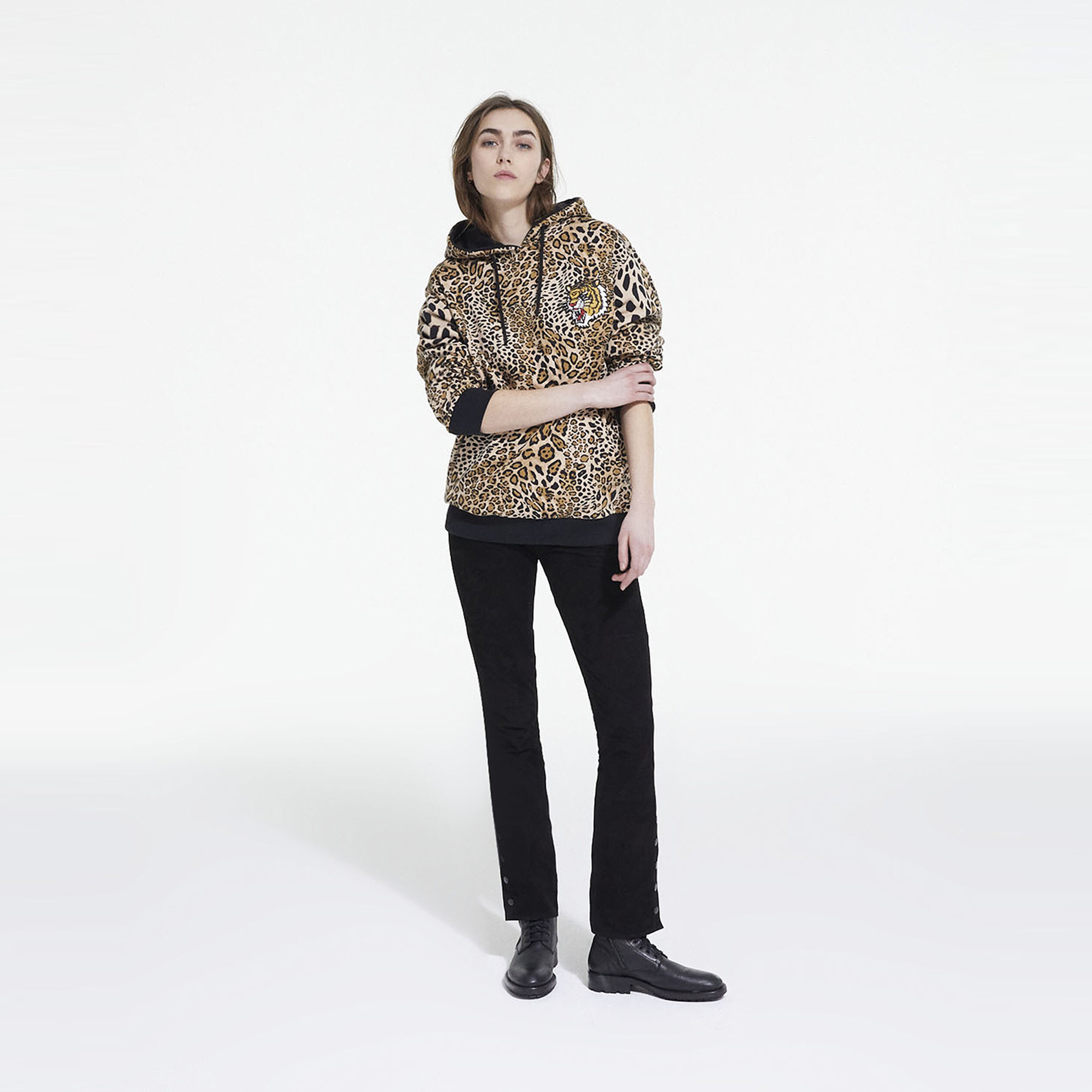 KADIN KAHVERENGİ SWEATSHIRT