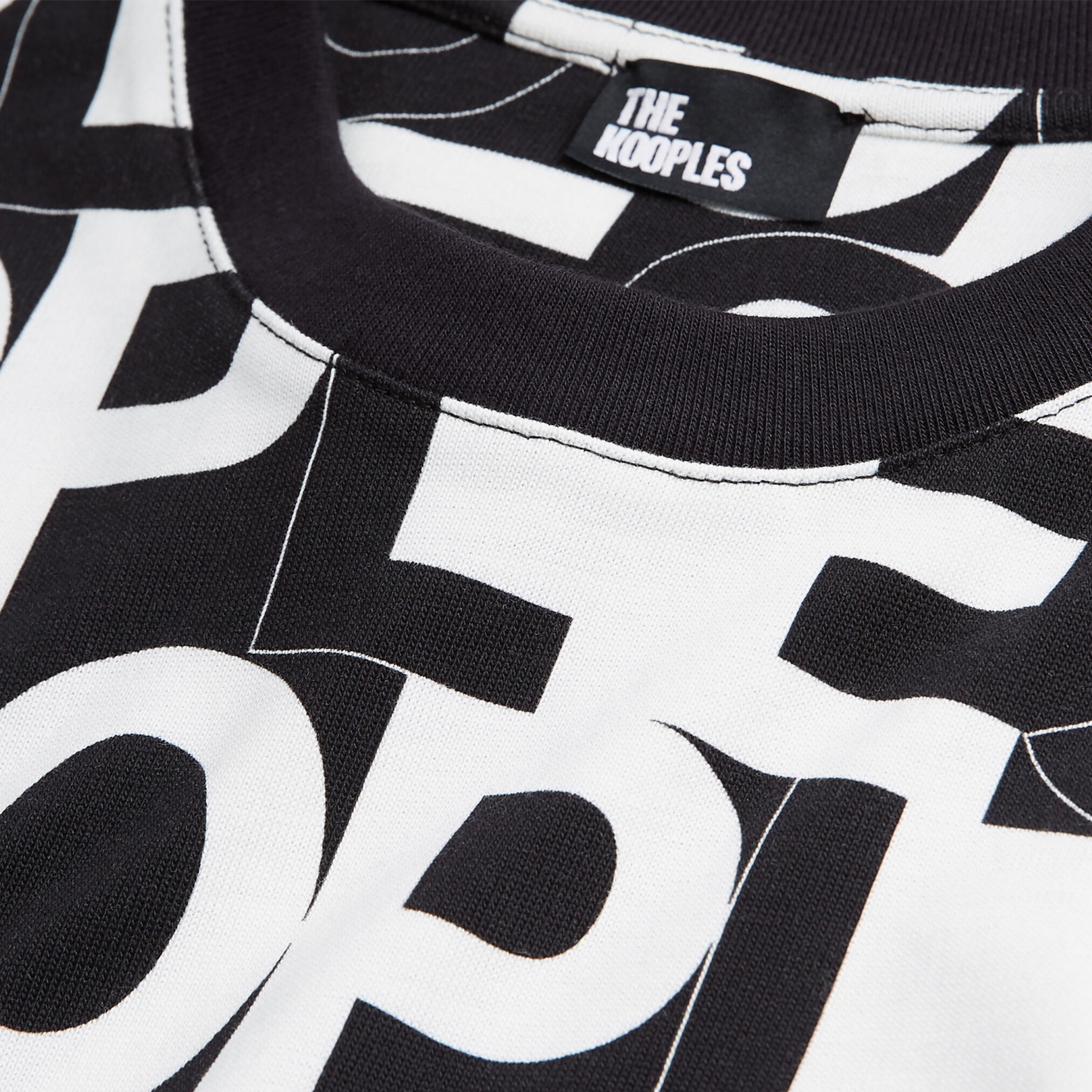 The Kooples Logomania Kadın Siyah T-Shirt