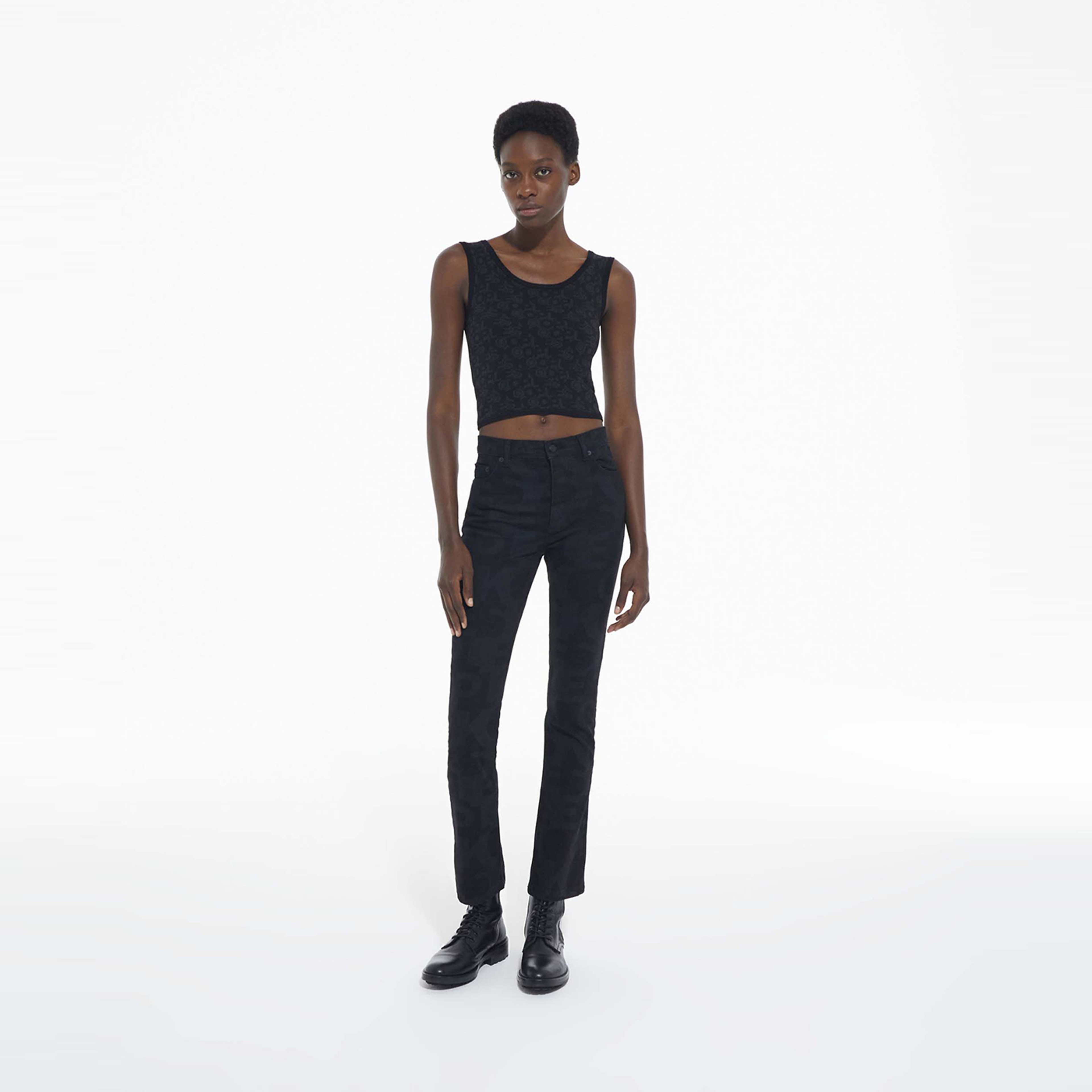 The Kooples Logomania Kadın Siyah Bra
