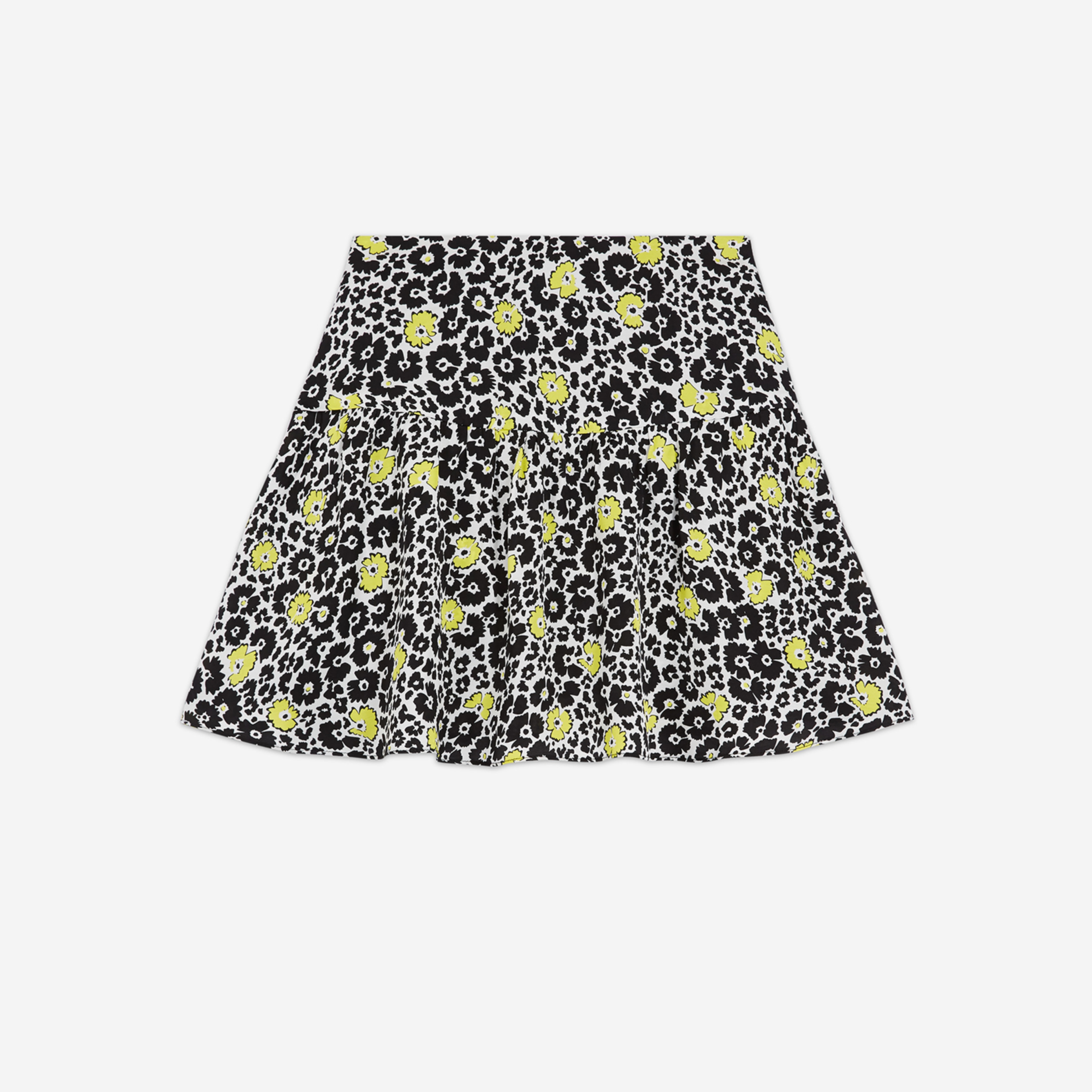 KADIN DESENLİ SARI ETEK