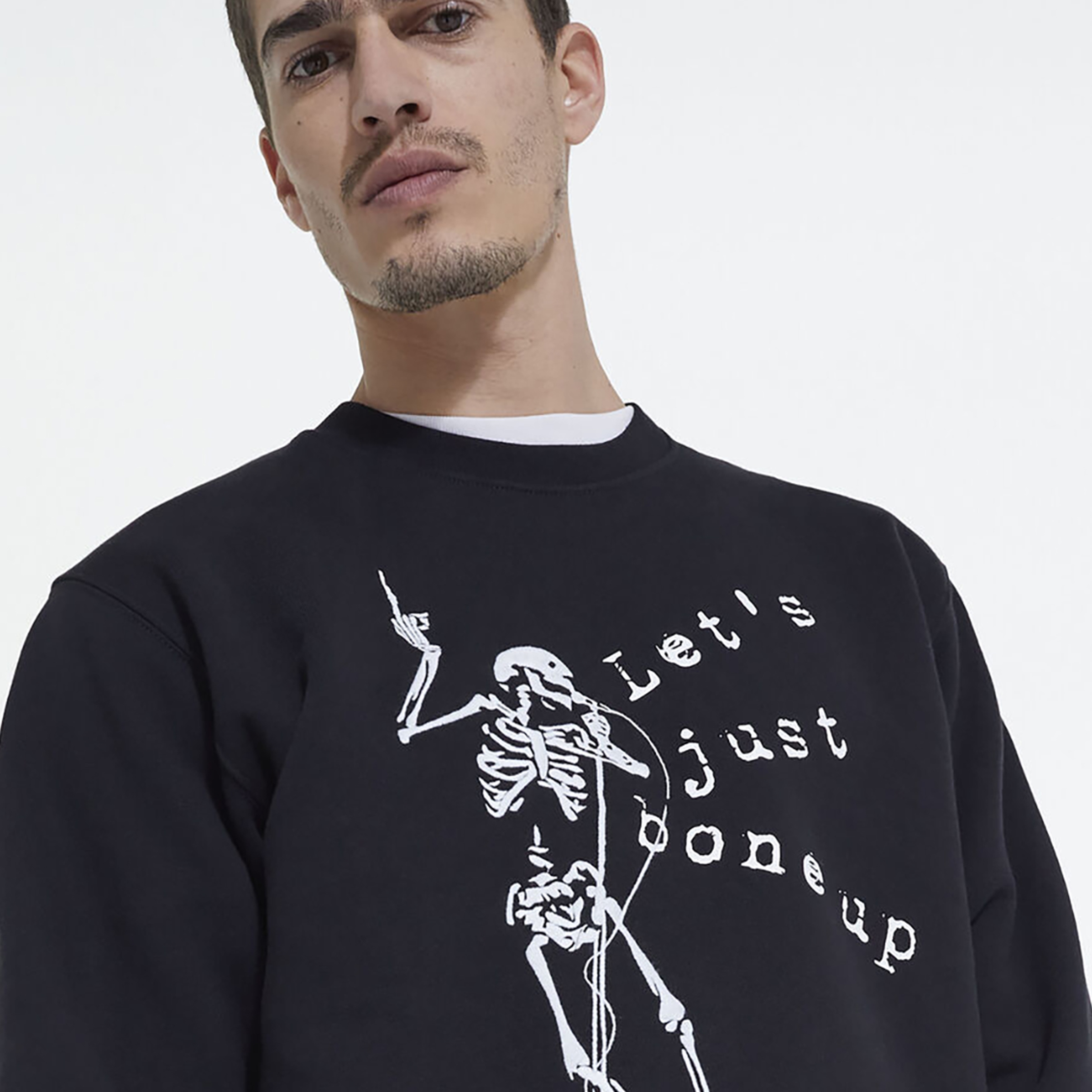 The Kooples Classic Erkek Siyah Sweatshirt