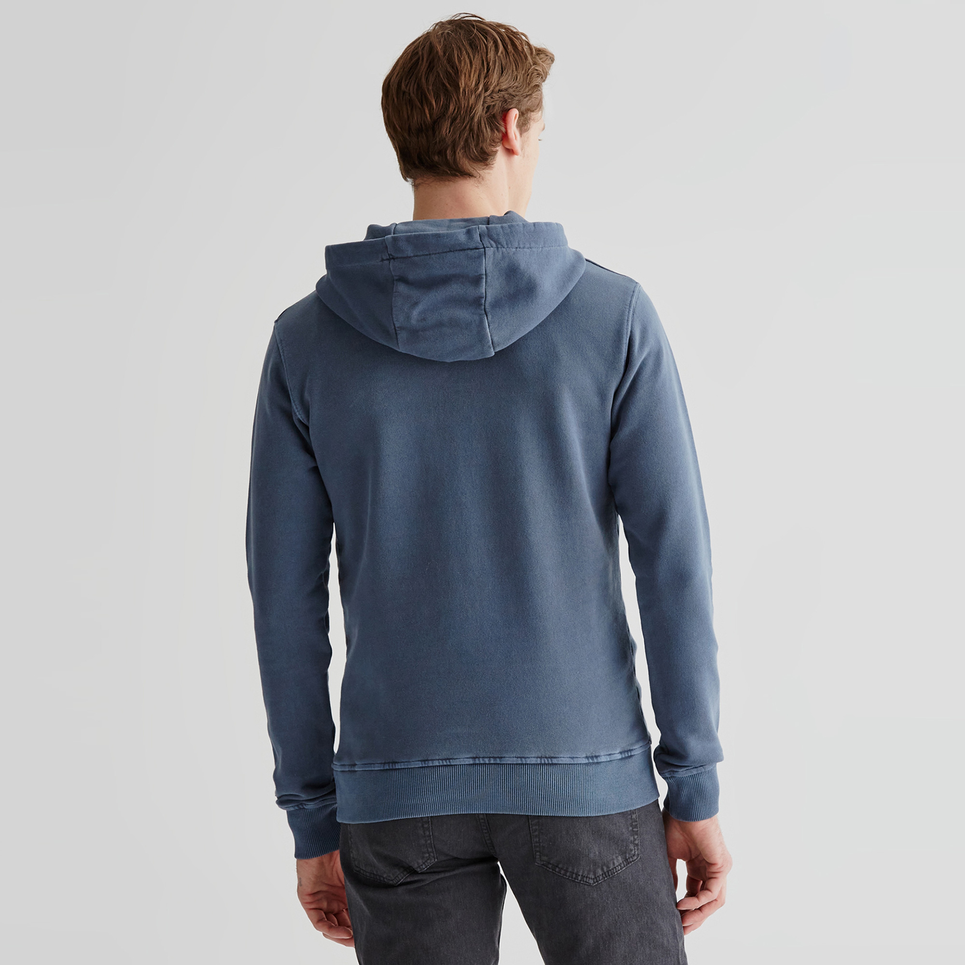 GANT Erkek Lacivert Regular Fit Kapüşonlu Sweatshirt