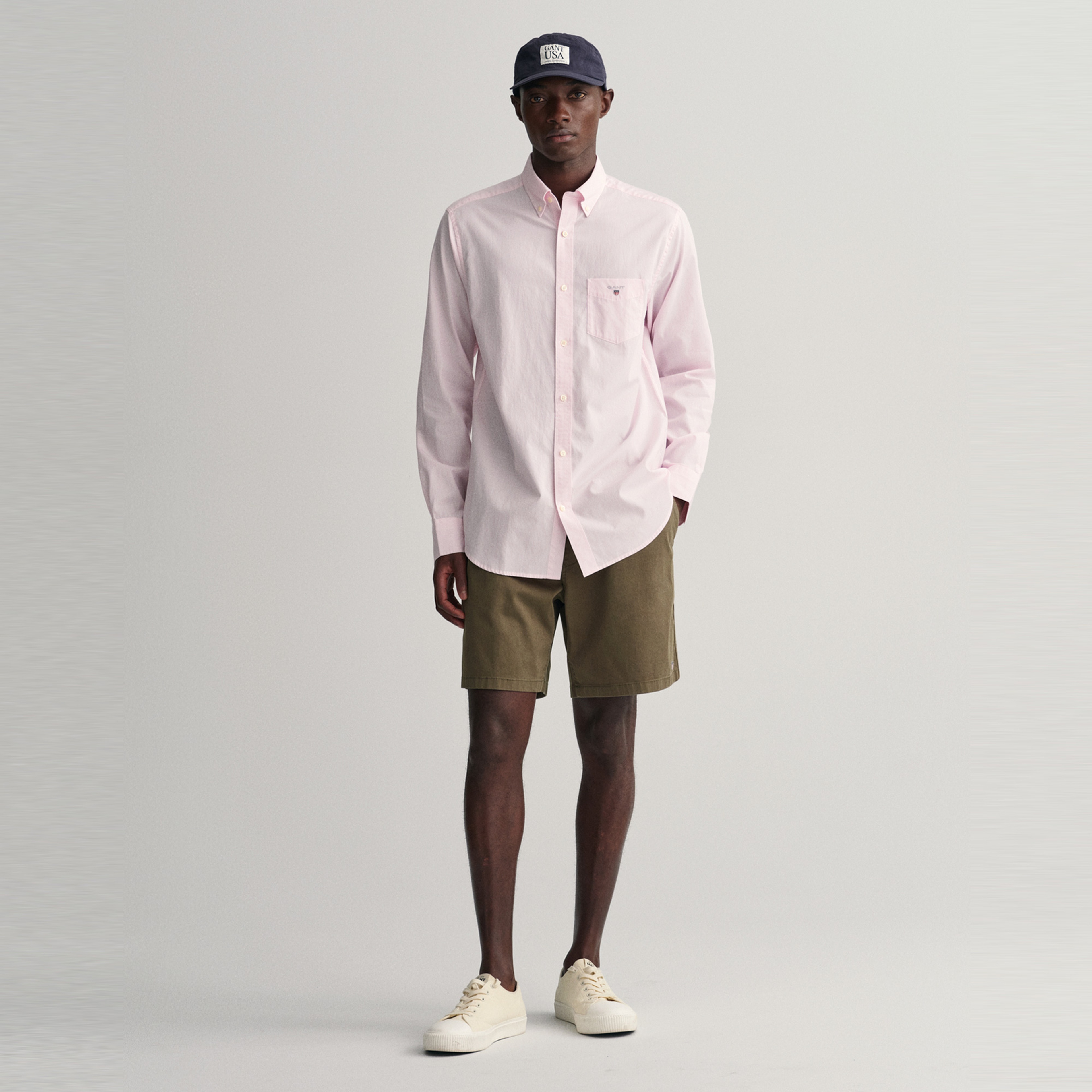 GANT Erkek Pembe Regular Fit Düğmeli Yaka Gömlek