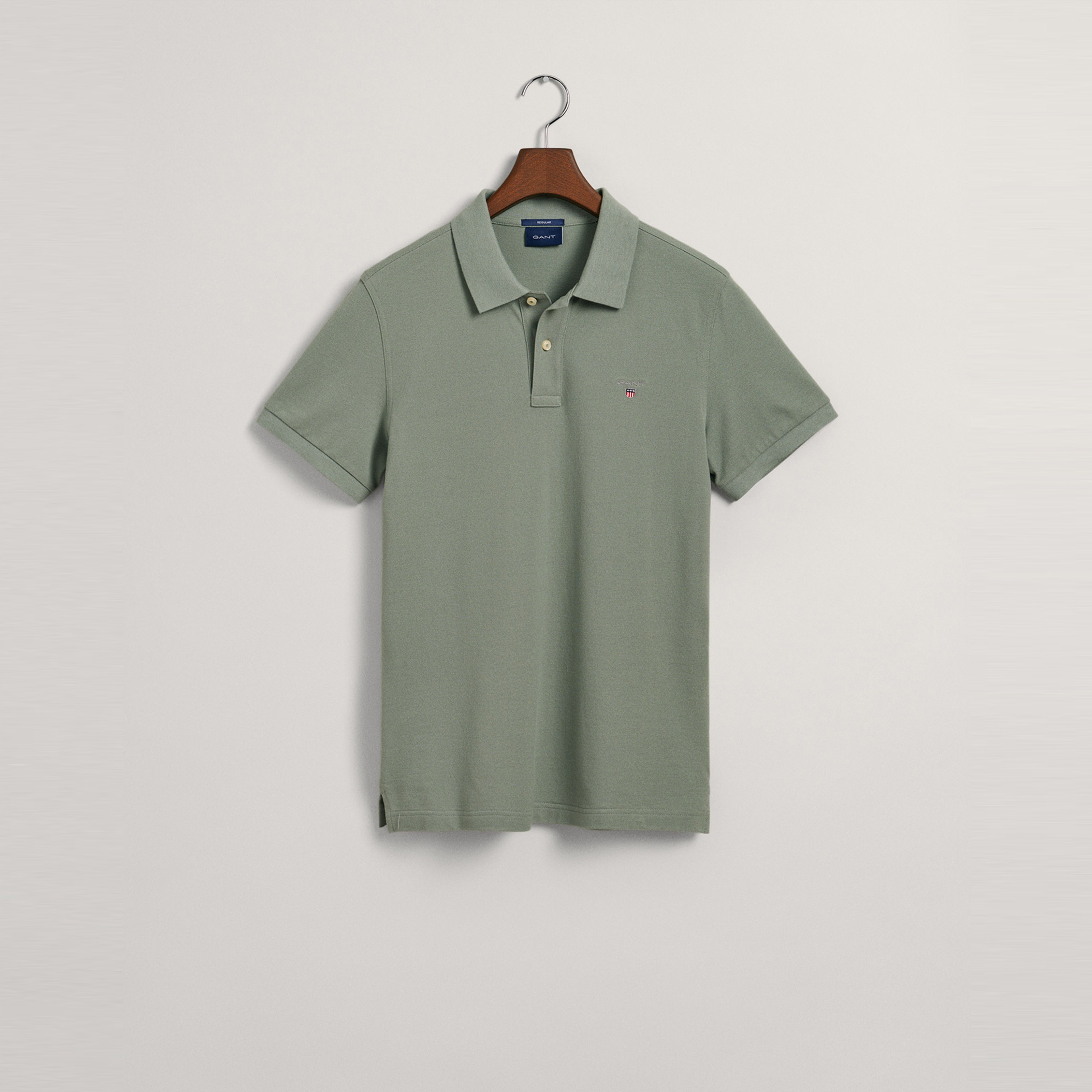 GANT Erkek Yeşil Regular Fit Polo