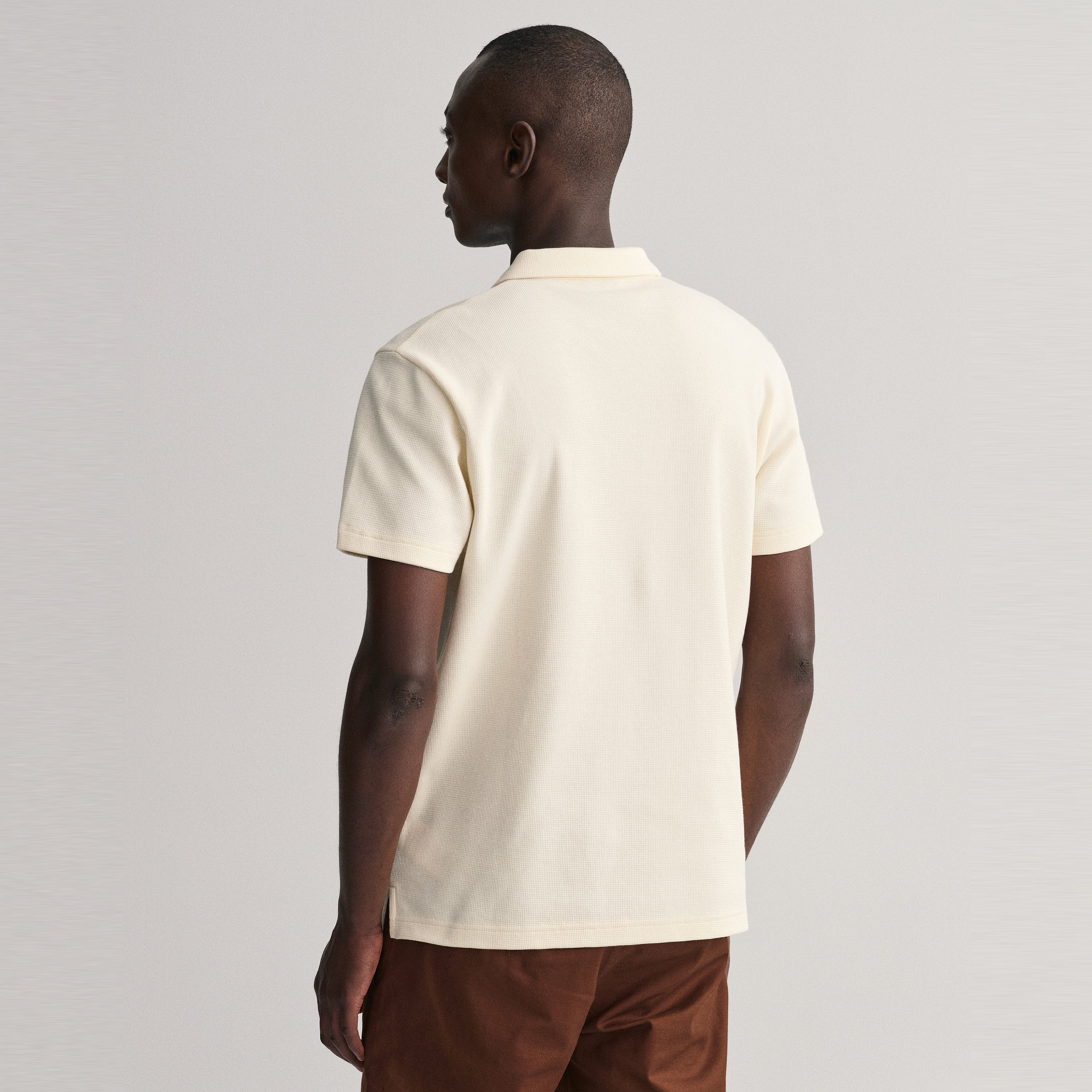 GANT Erkek Krem Regular Fit Dokulu Polo
