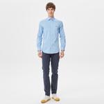Erkek Slim Fit Açık Mavi Gömlek