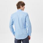Erkek Slim Fit Açık Mavi Gömlek