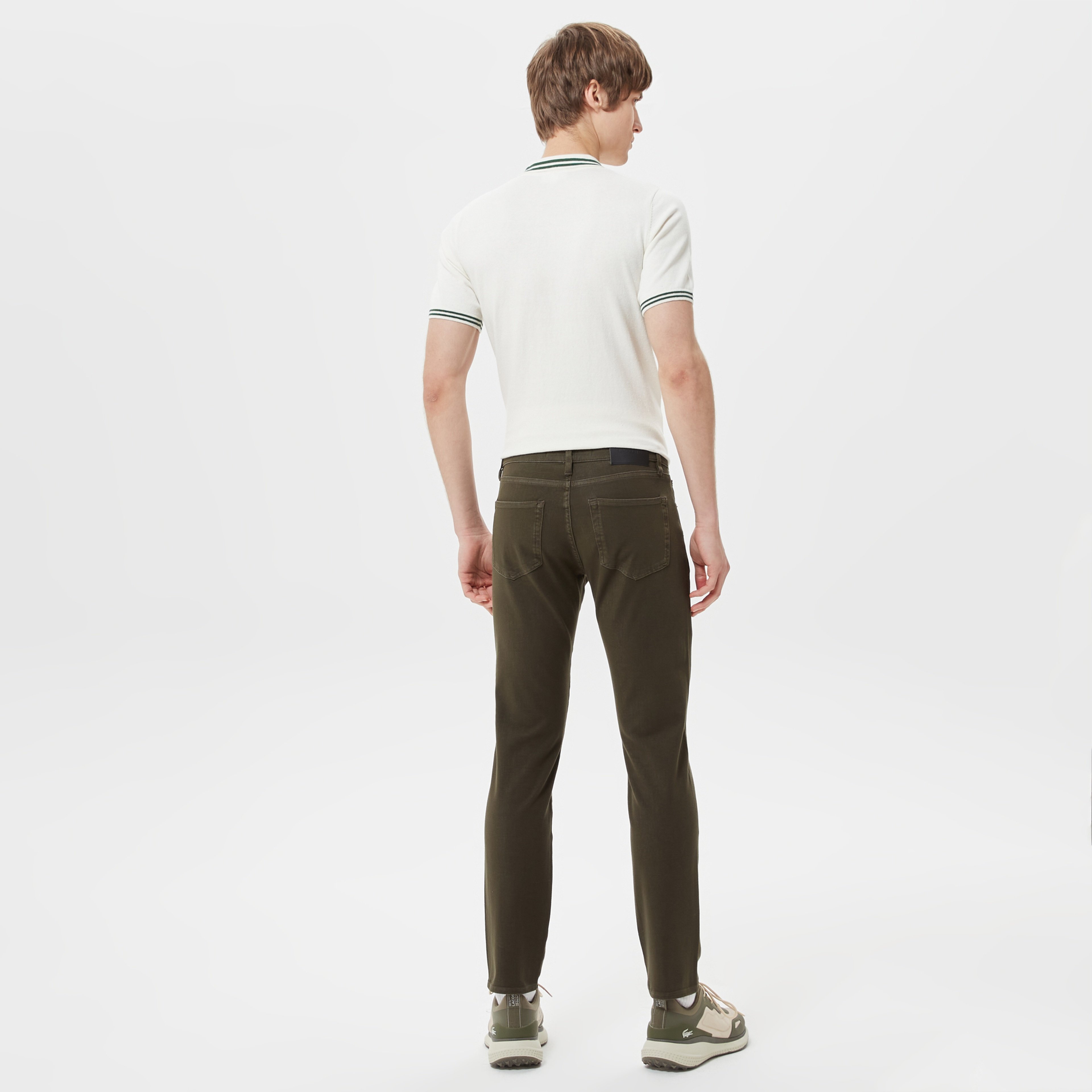 Erkek Slim Fit Yeşil Jean Pantolon