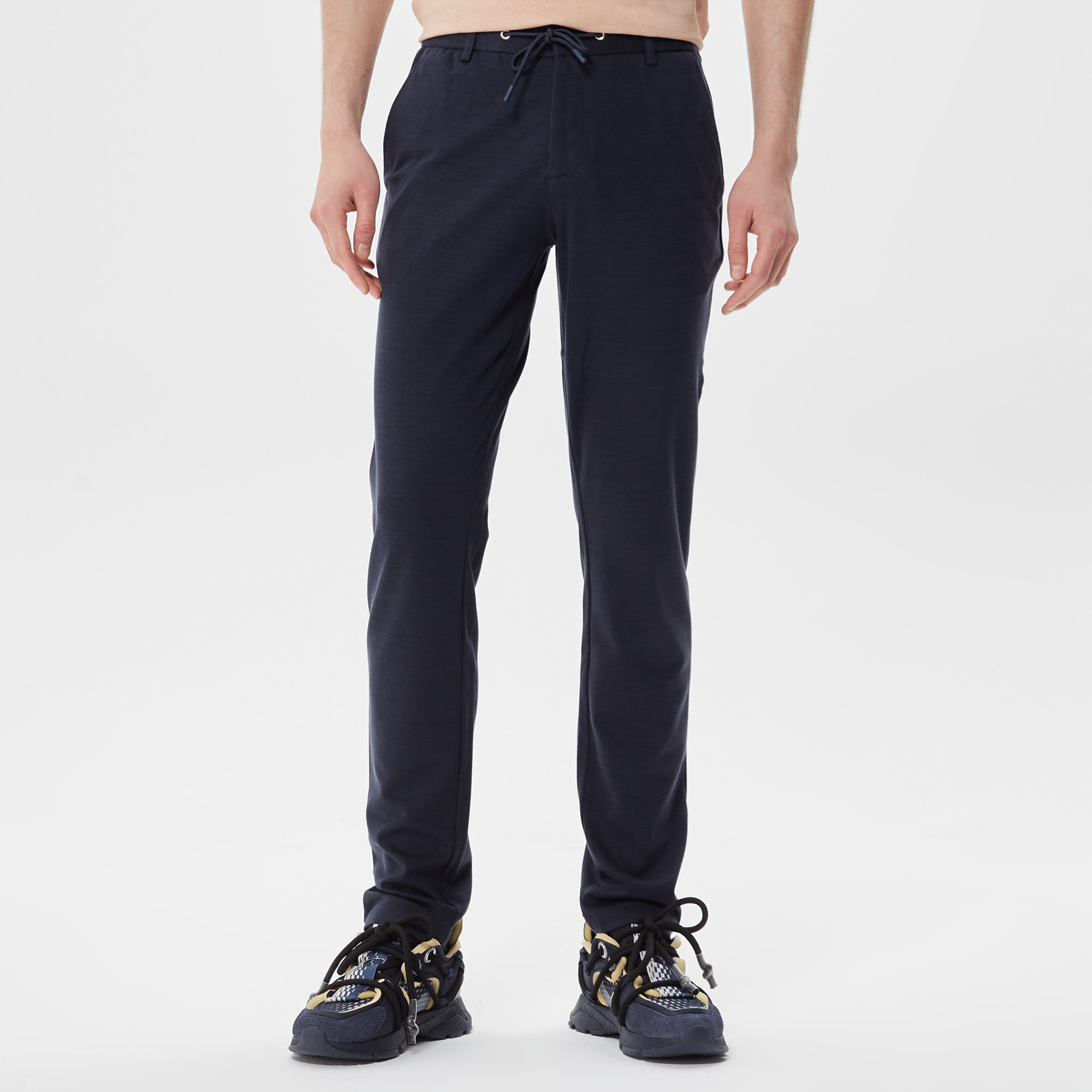 Erkek Tappered Fit Lacivert Pantolon