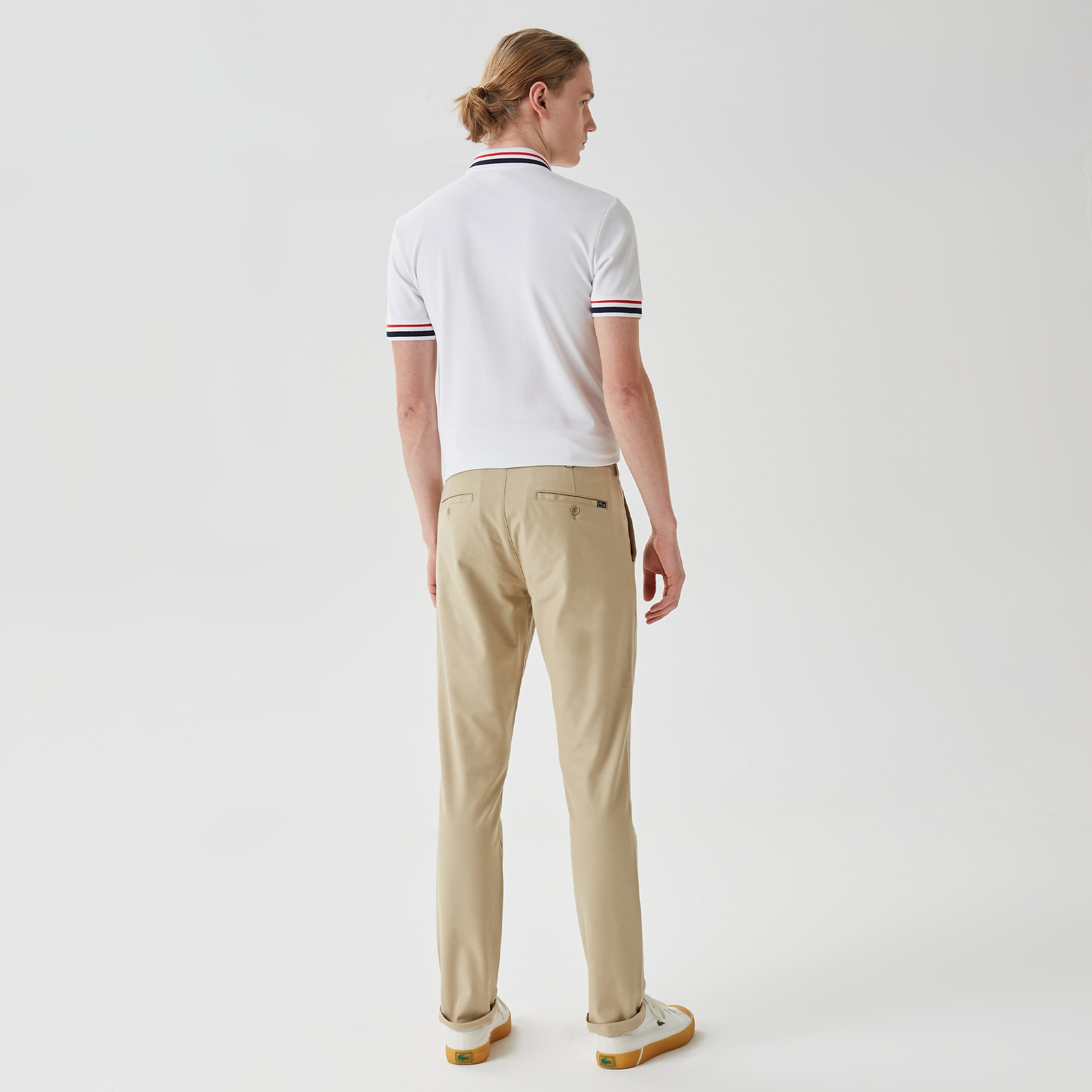 Erkek Slim Fit Chino Bej Pantolon