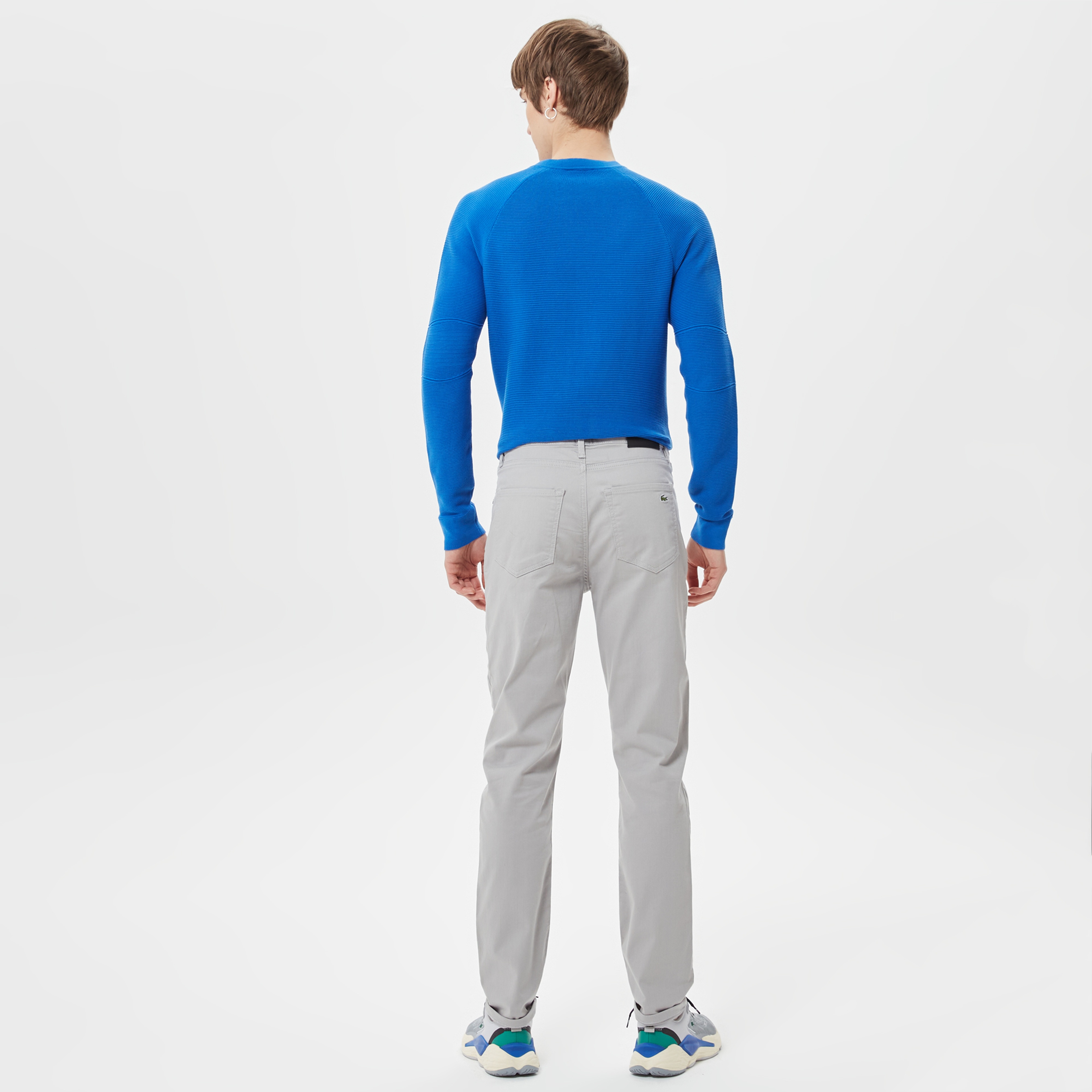 Erkek Slim Fit Gri Pantolon