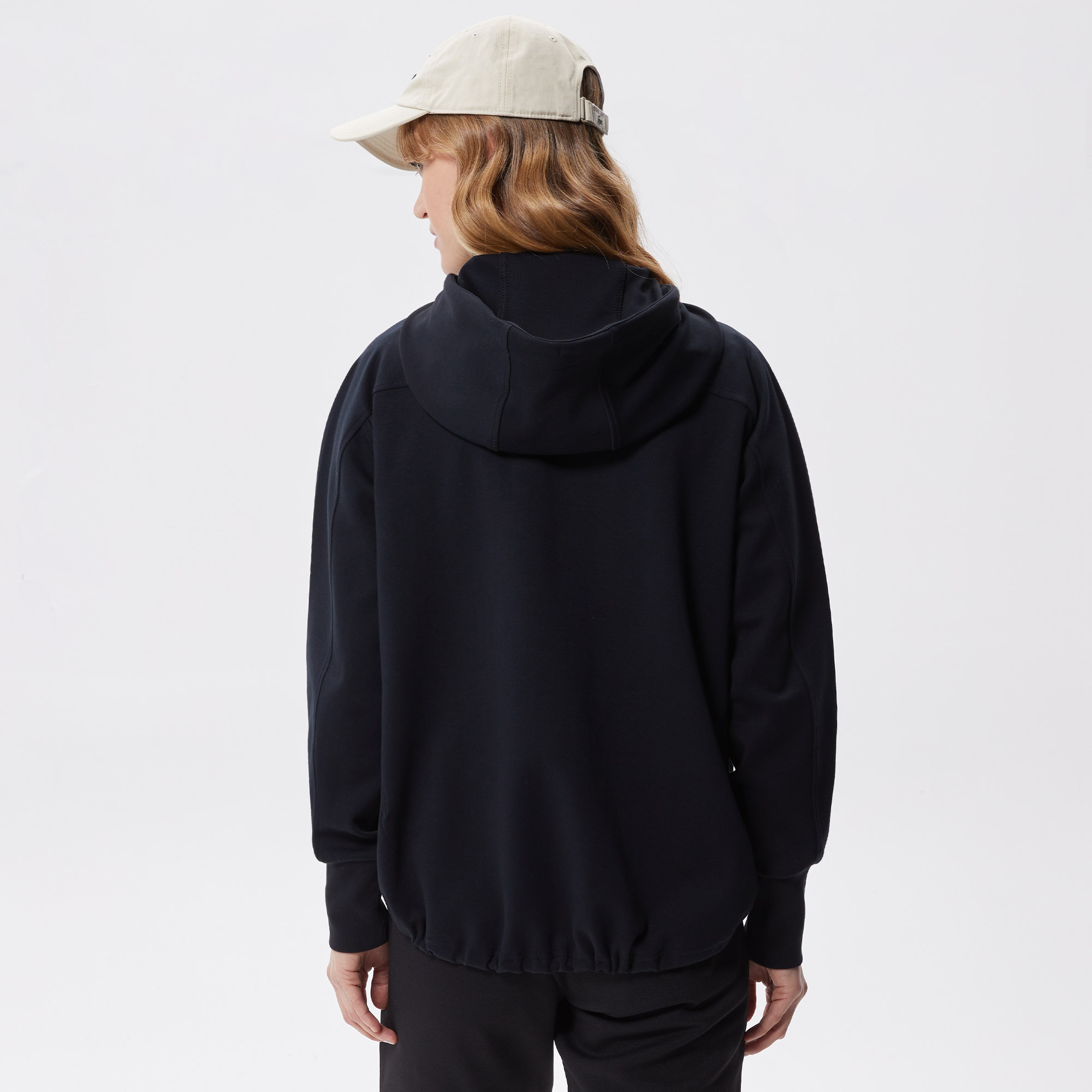 Kadın Regular Fit Kapüşonlu Siyah Sweatshirt
