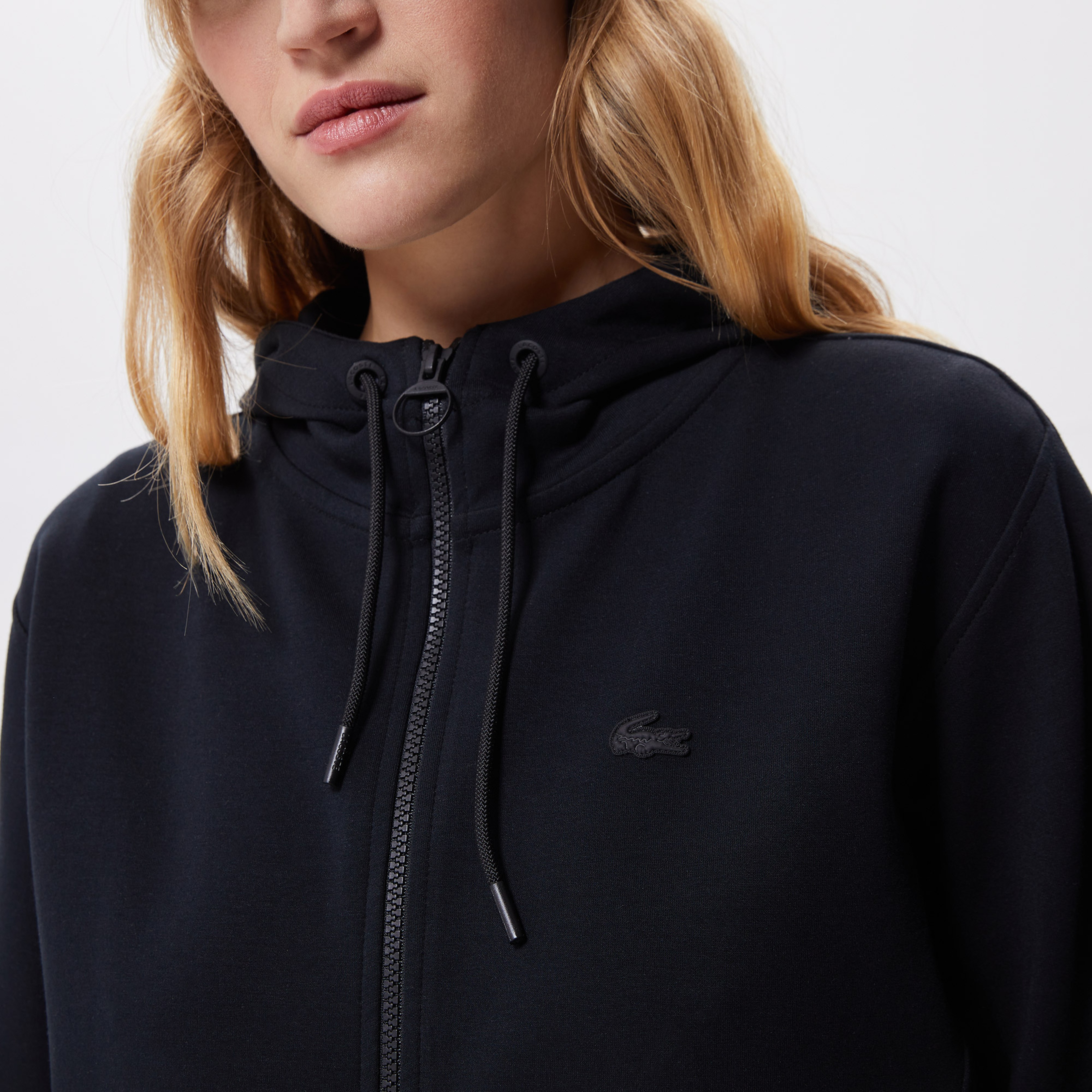 Kadın Regular Fit Kapüşonlu Siyah Sweatshirt
