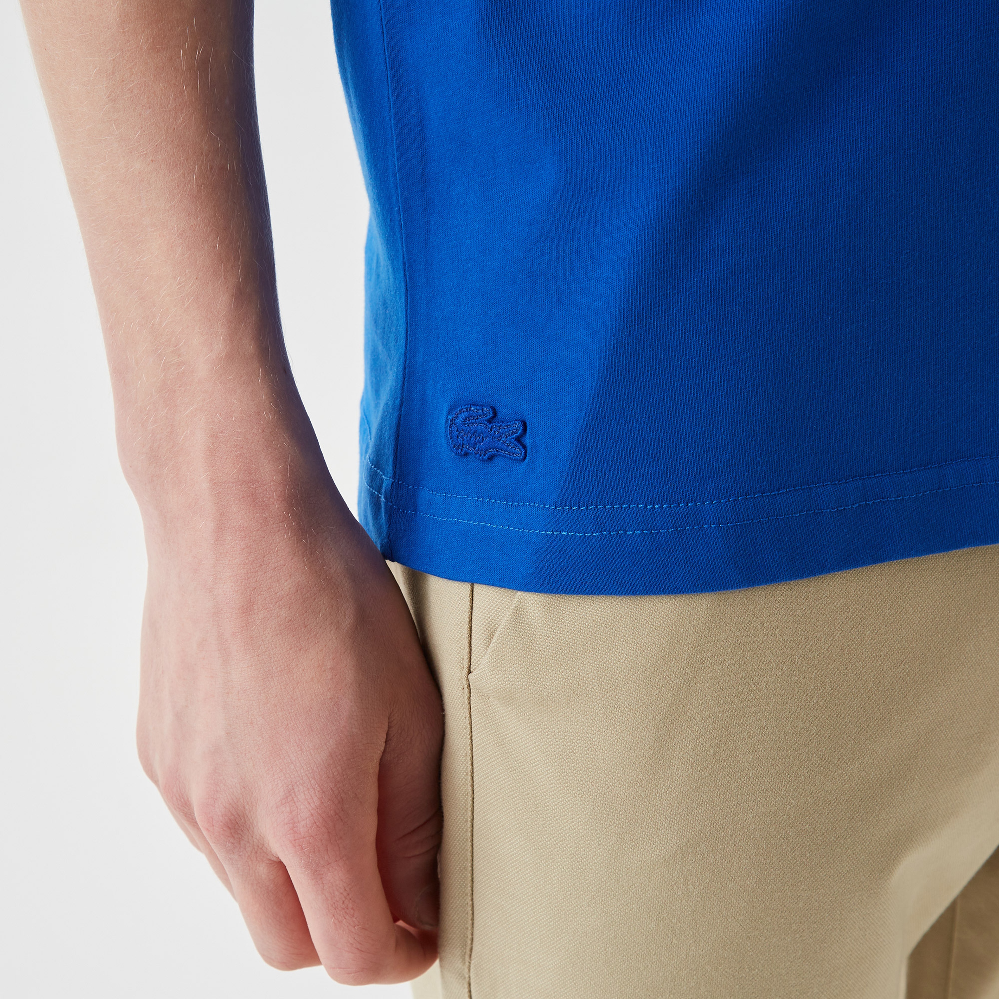 Active Erkek Relaxed Fit Bisiklet Yaka Baskılı Mavi T-Shirt