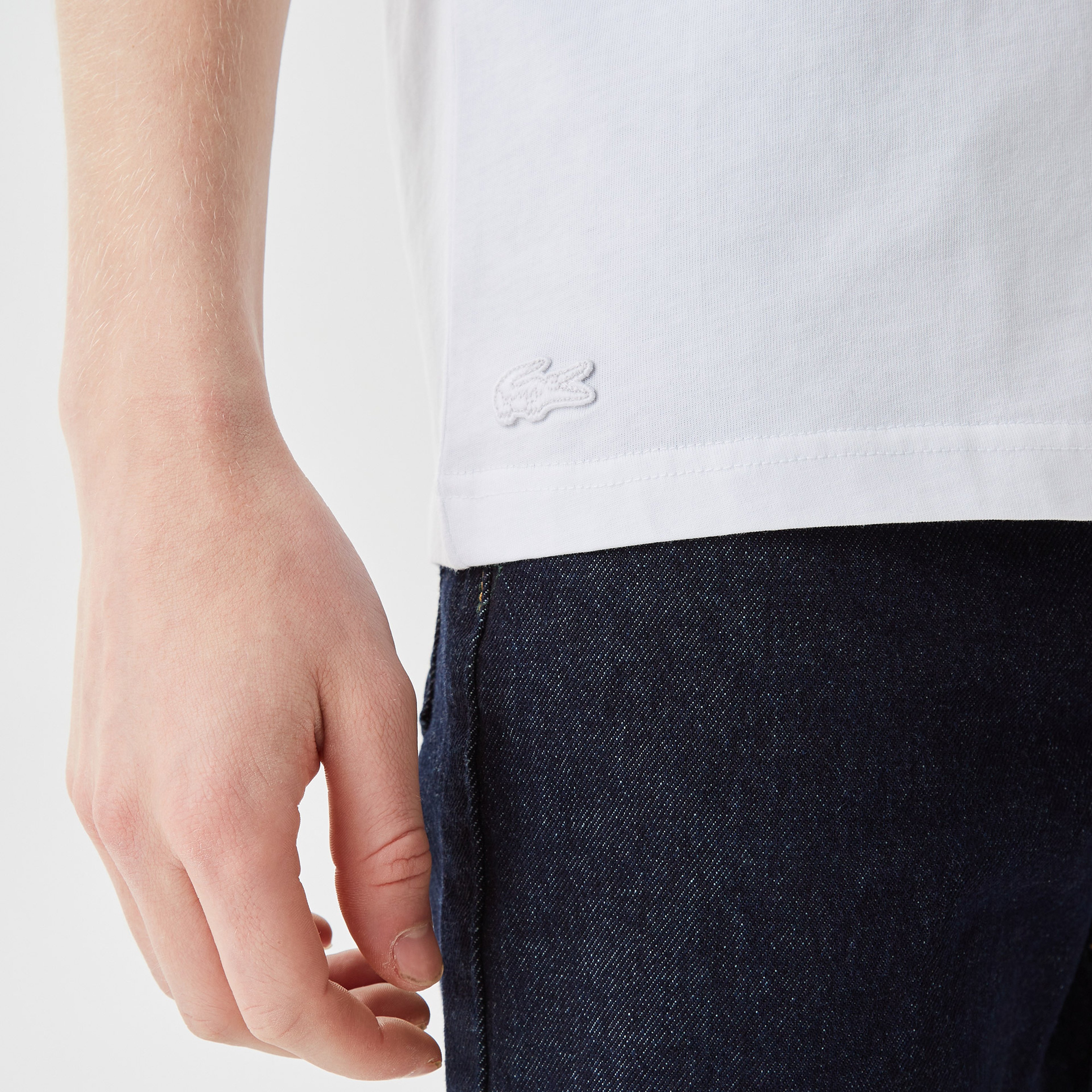 Active Erkek Relaxed Fit Bisiklet Yaka Baskılı Beyaz T-Shirt