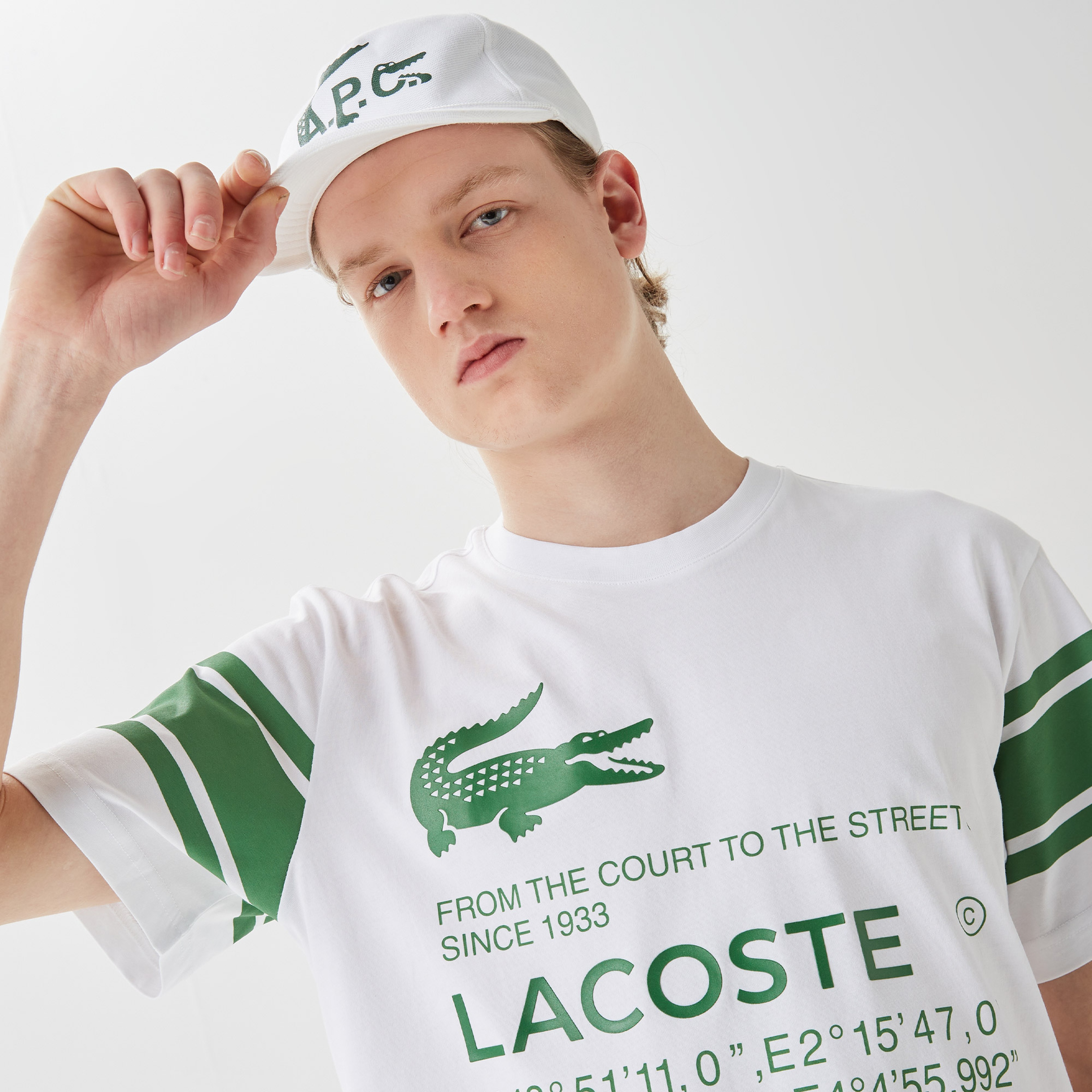 Active Erkek Relaxed Fit Bisiklet Yaka Baskılı Beyaz T-Shirt