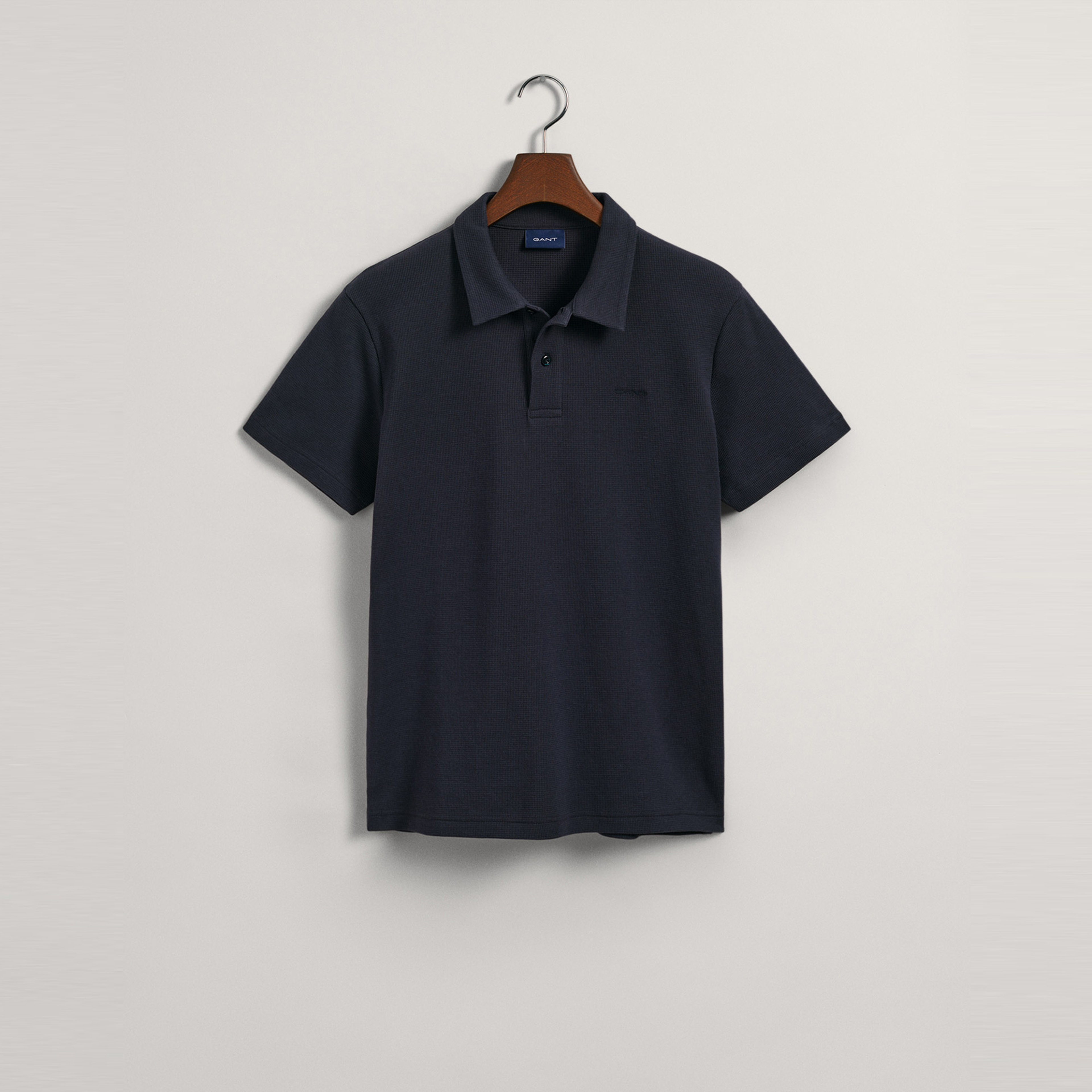 GANT Erkek Lacivert Regular Fit Dokulu Polo