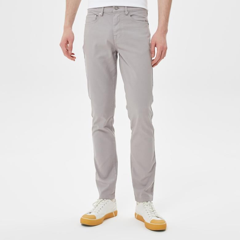 Erkek Slim Fit Gri Pantolon