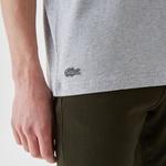 Active Erkek Relaxed Fit Bisiklet Yaka Baskılı Gri T-Shirt