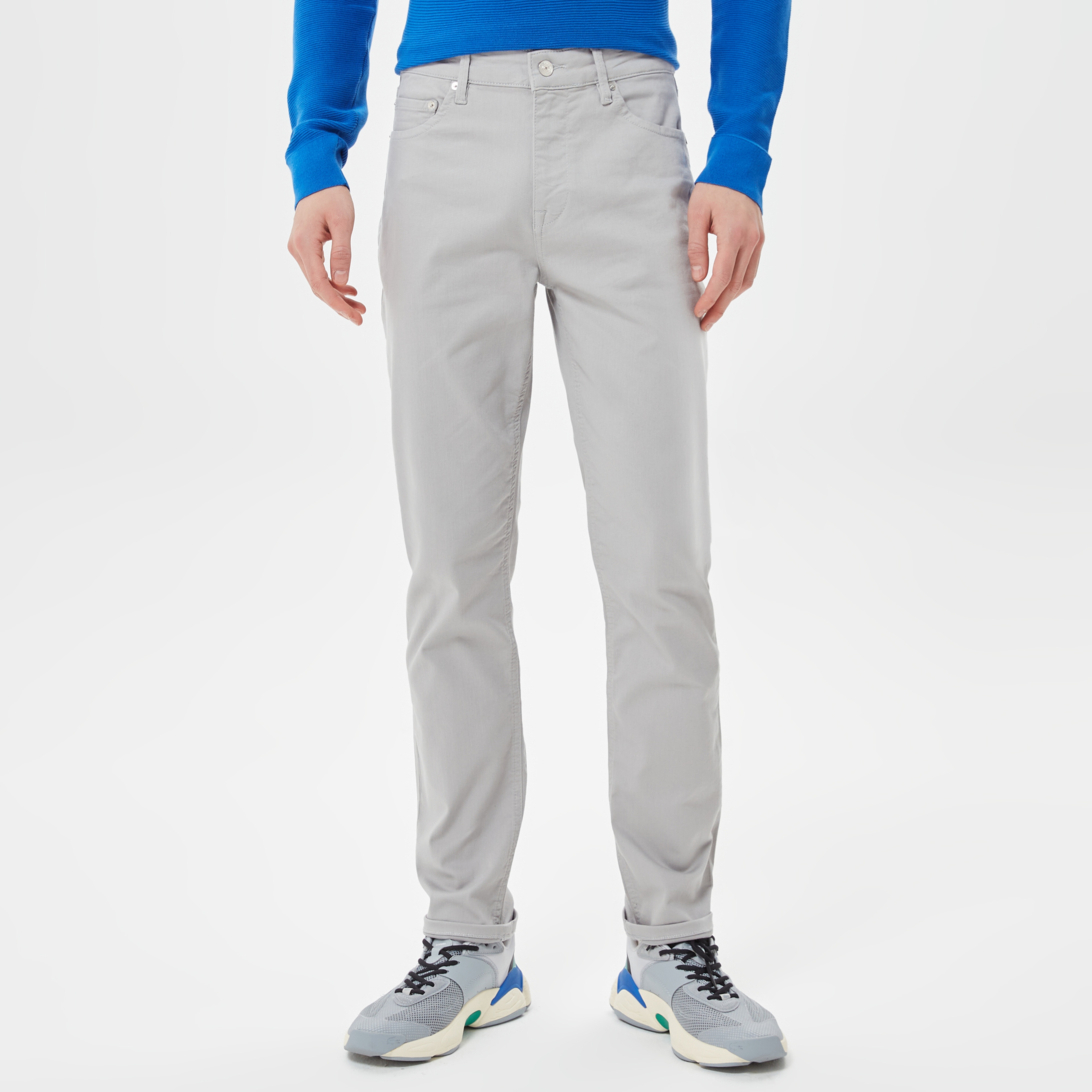 Erkek Slim Fit Gri Pantolon