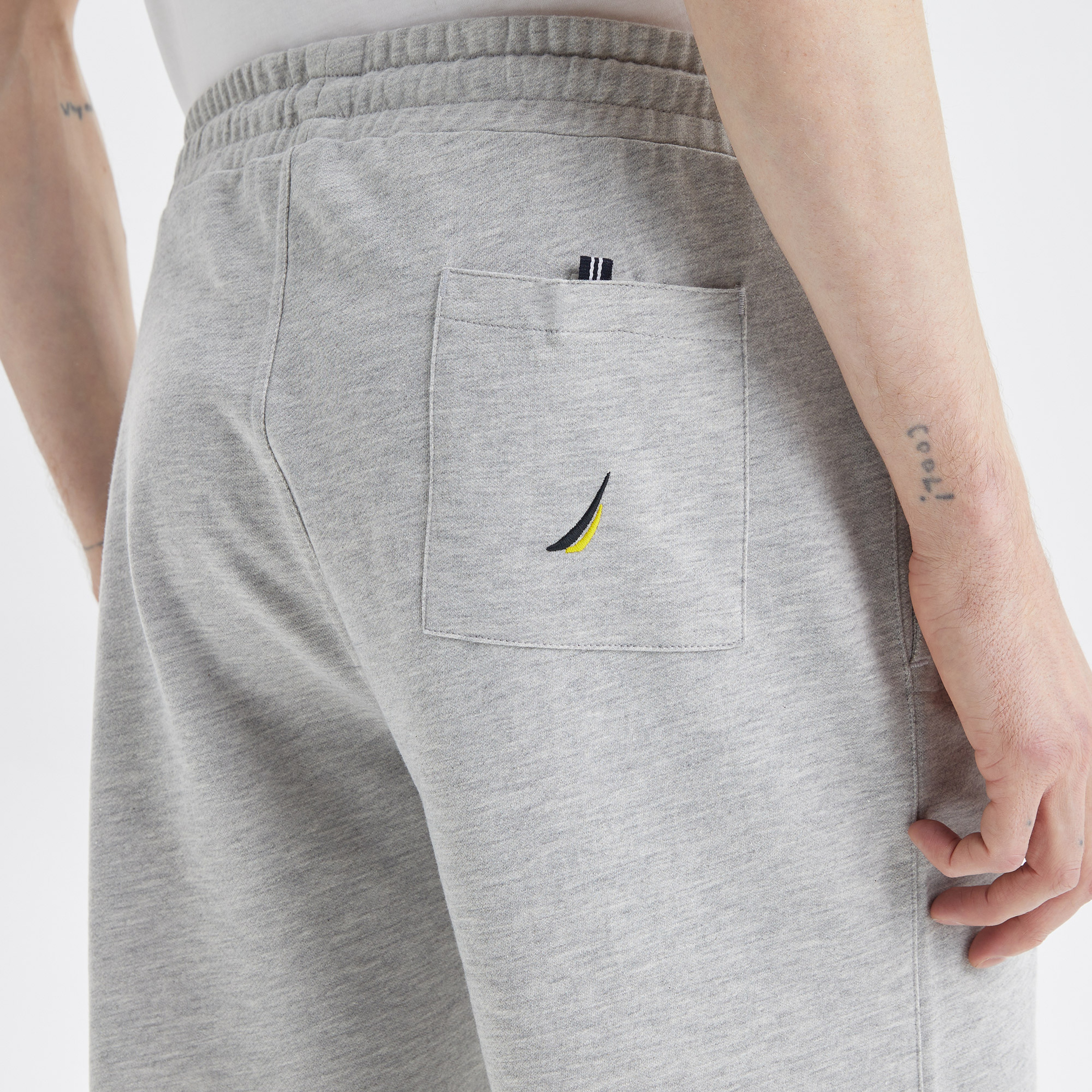 Nautica Erkek Gri Baskılı Standart Fit Şort