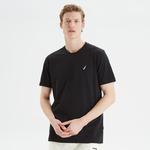 Nautica Erkek Siyah Standart Fit T-Shirt